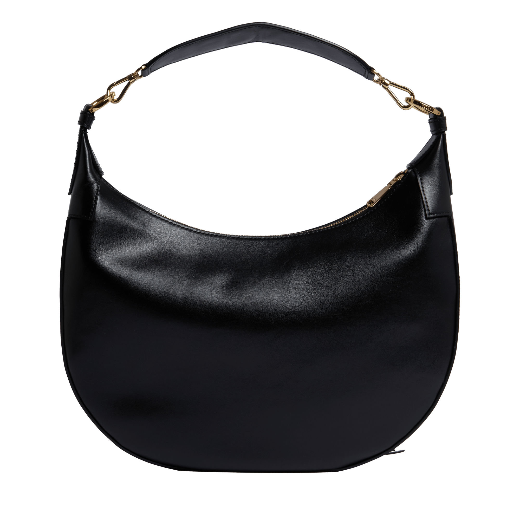 Sac hobo zippé m origami de lancel en cuir LANCEL Noir