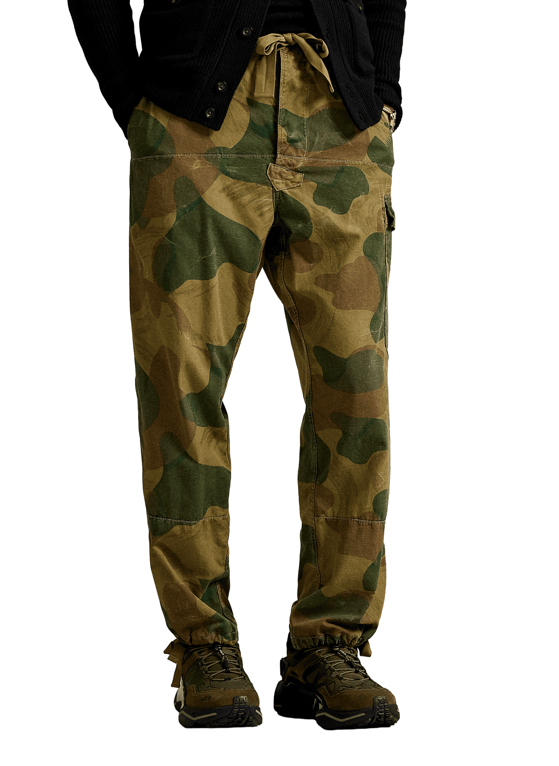 POLO RALPH LAUREN Printed cotton Trousers Green