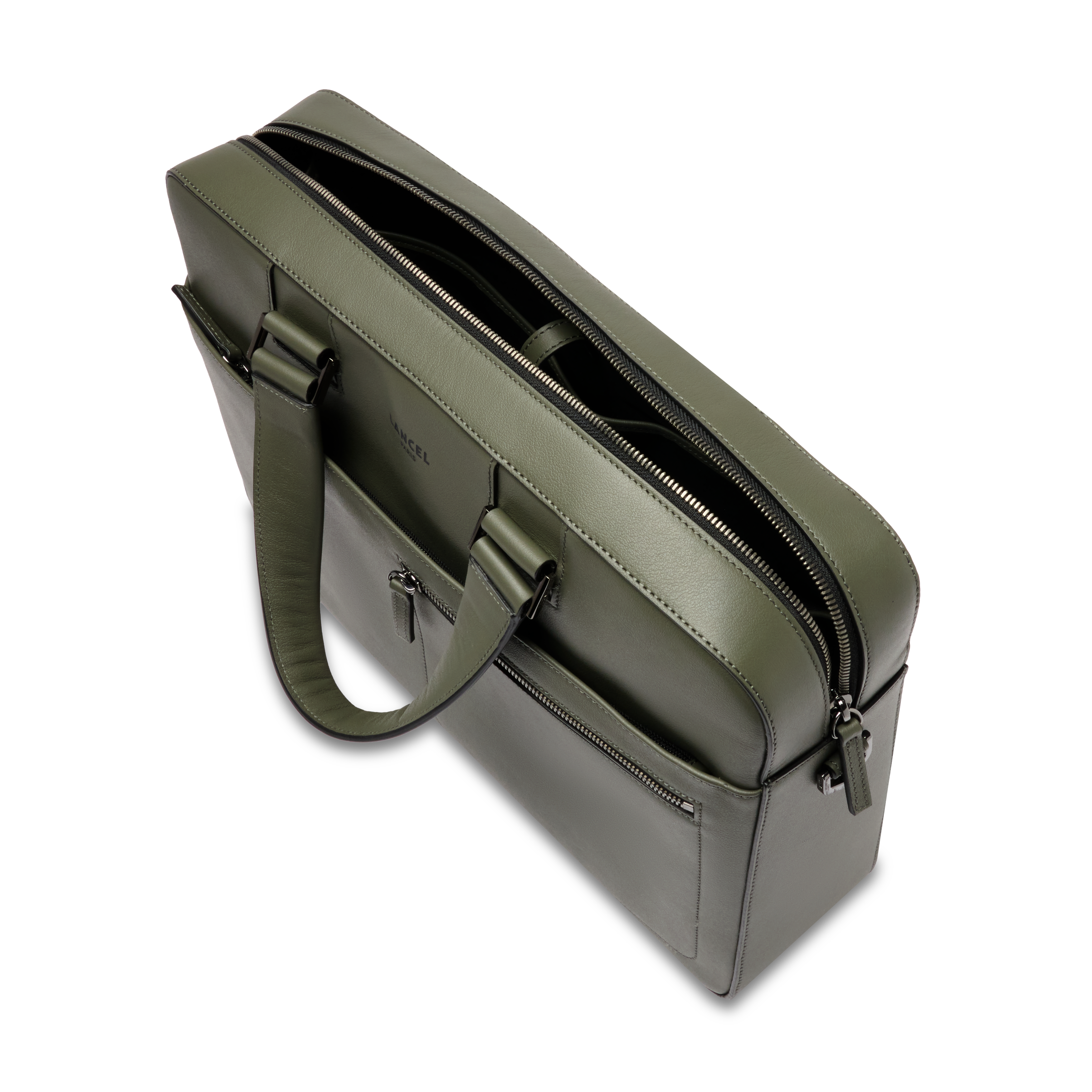 Porte-documents 14" max de lancel en cuir LANCEL Gris