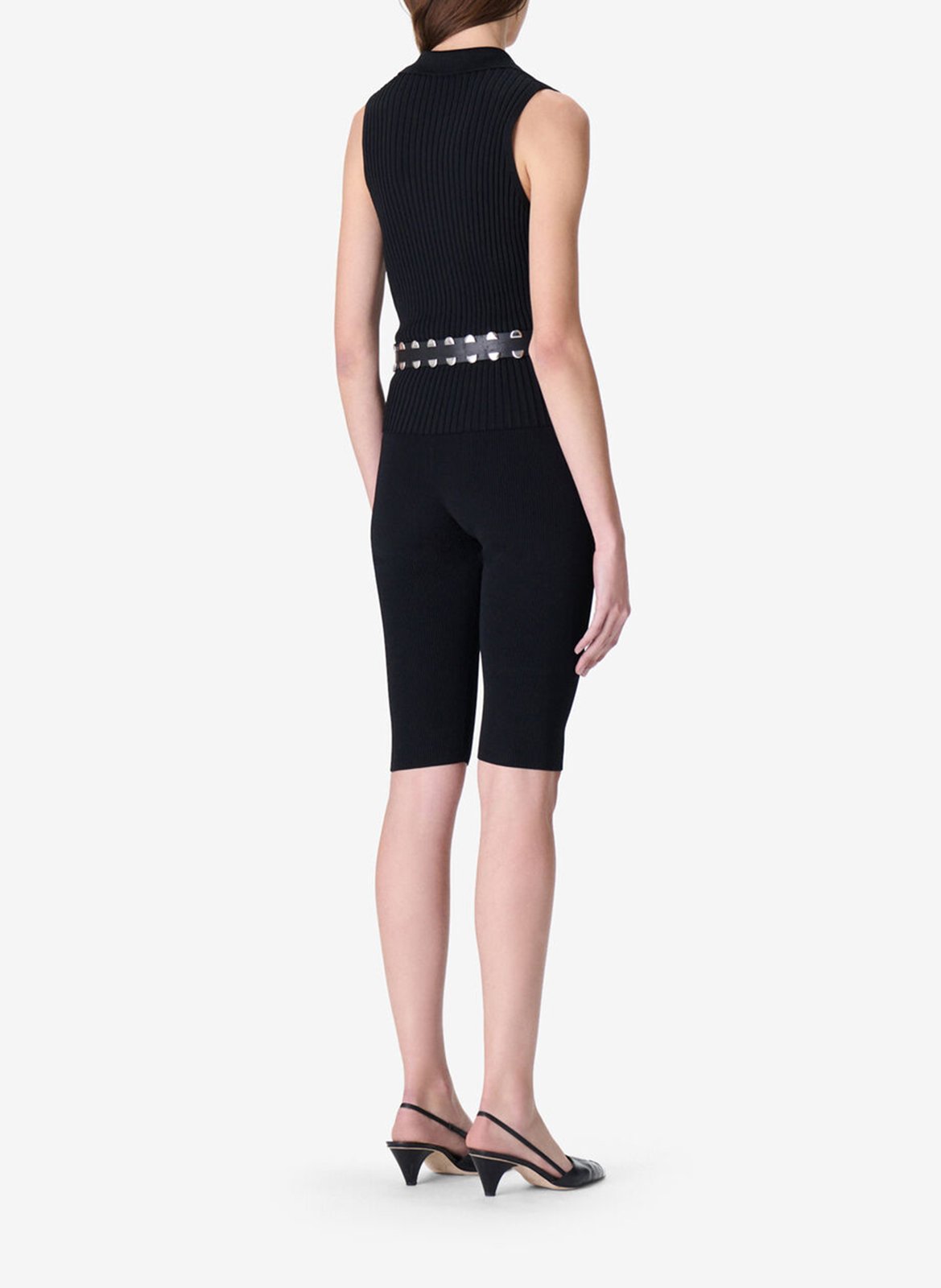 Top sans manches côtelé unie kenzie IRO Noir