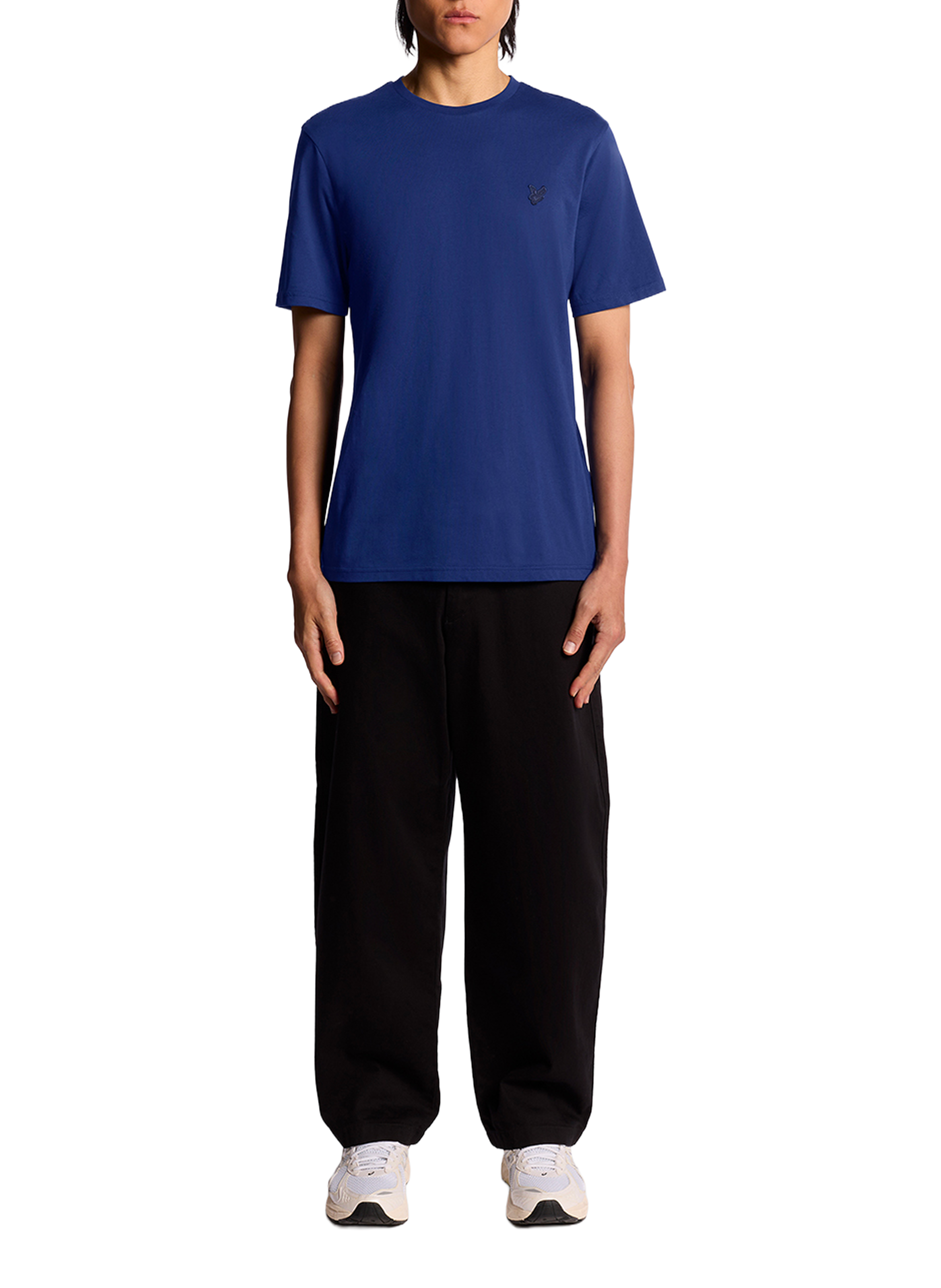 T-shirt à col rond en coton LYLE & SCOTT Bleu