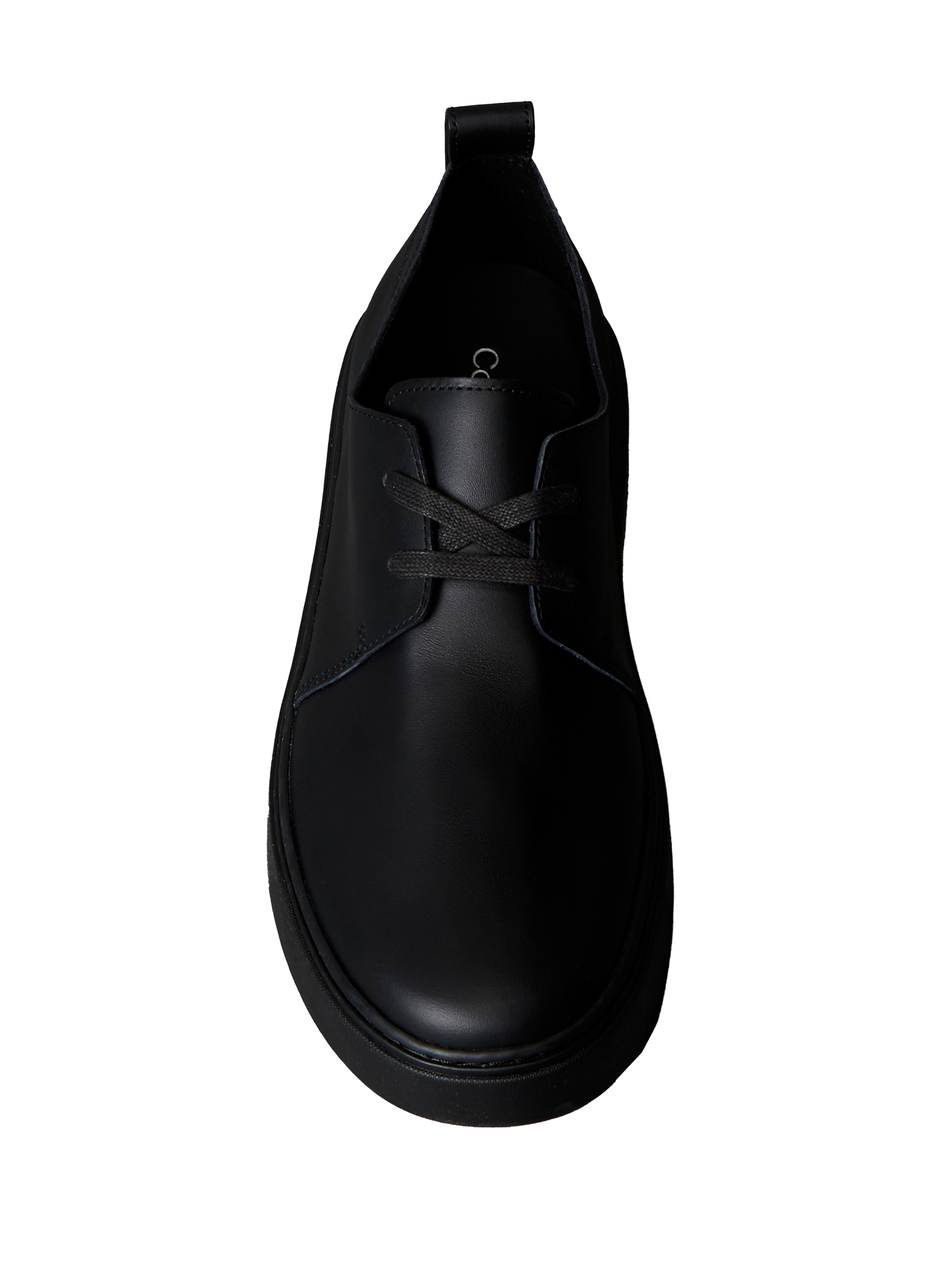 Baskets basses en cuir lisse CALVIN KLEIN Noir