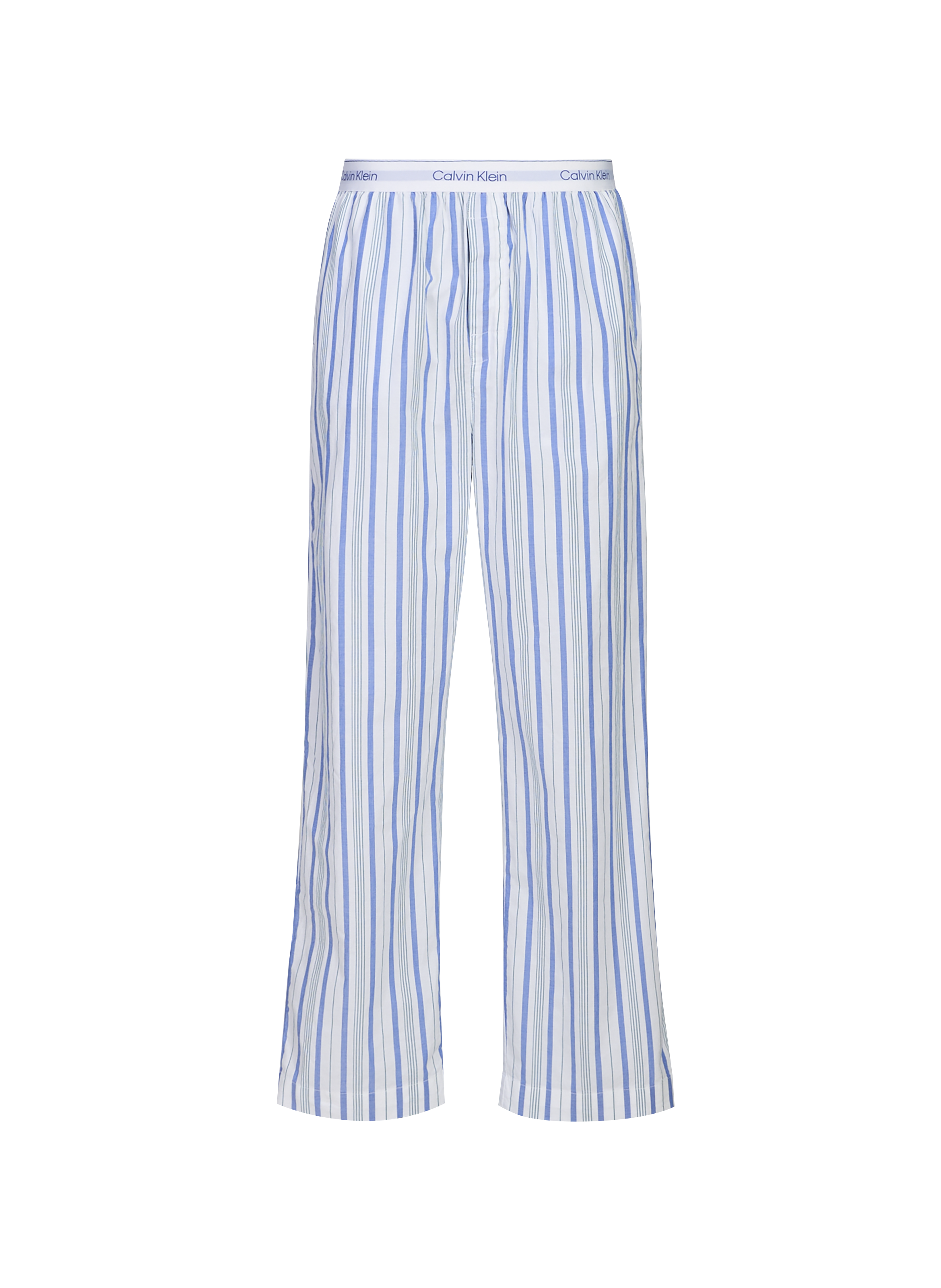 Ensemble pyjama long en coton CALVIN KLEIN Bleu