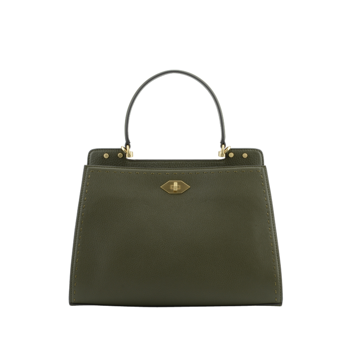 Trianon - sac à main POURCHET Kaki