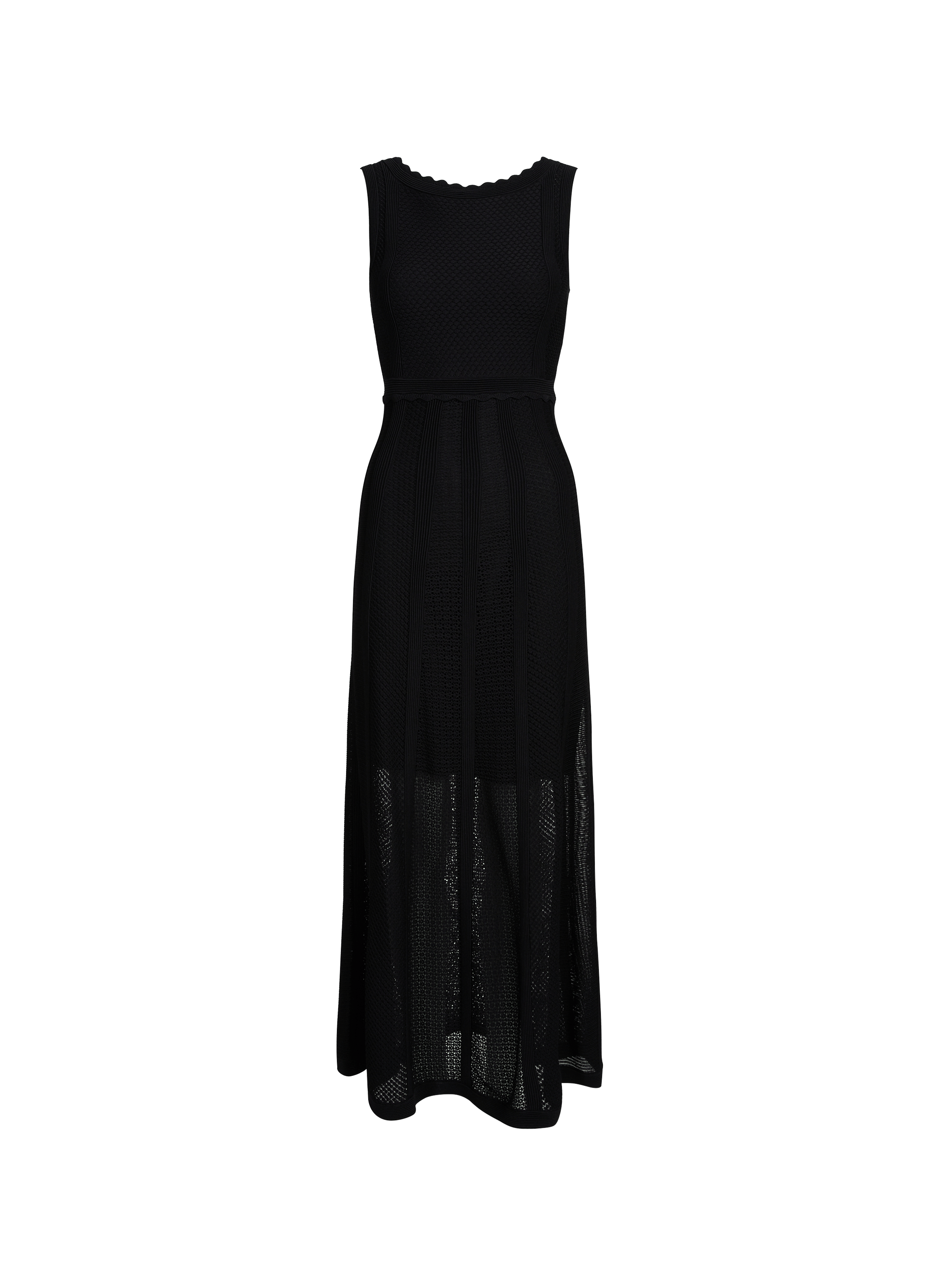 Robe longue en maille Aura SAISON 1865 Noir