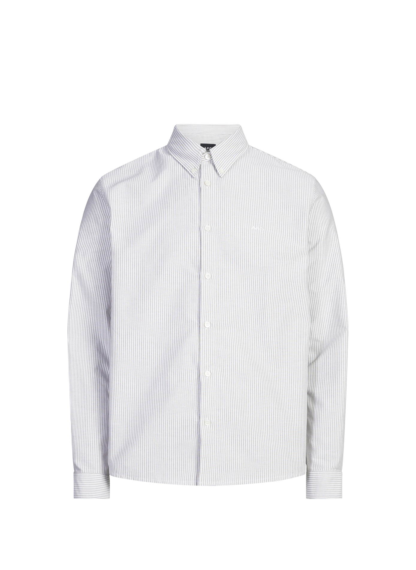 Chemise à rayures en coton  A.P.C. Vert