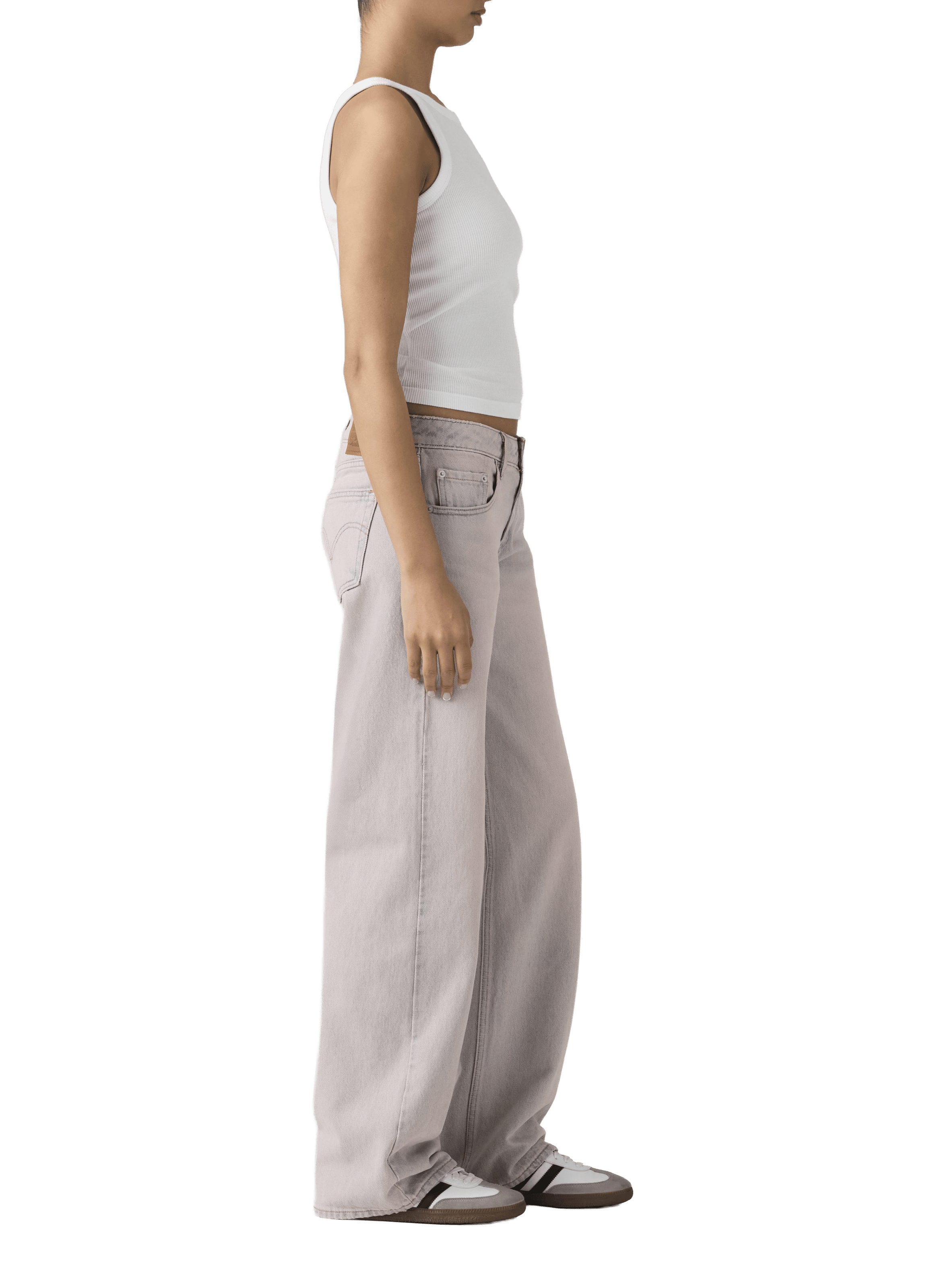 Straight cotton jeans LEVI'S Pink