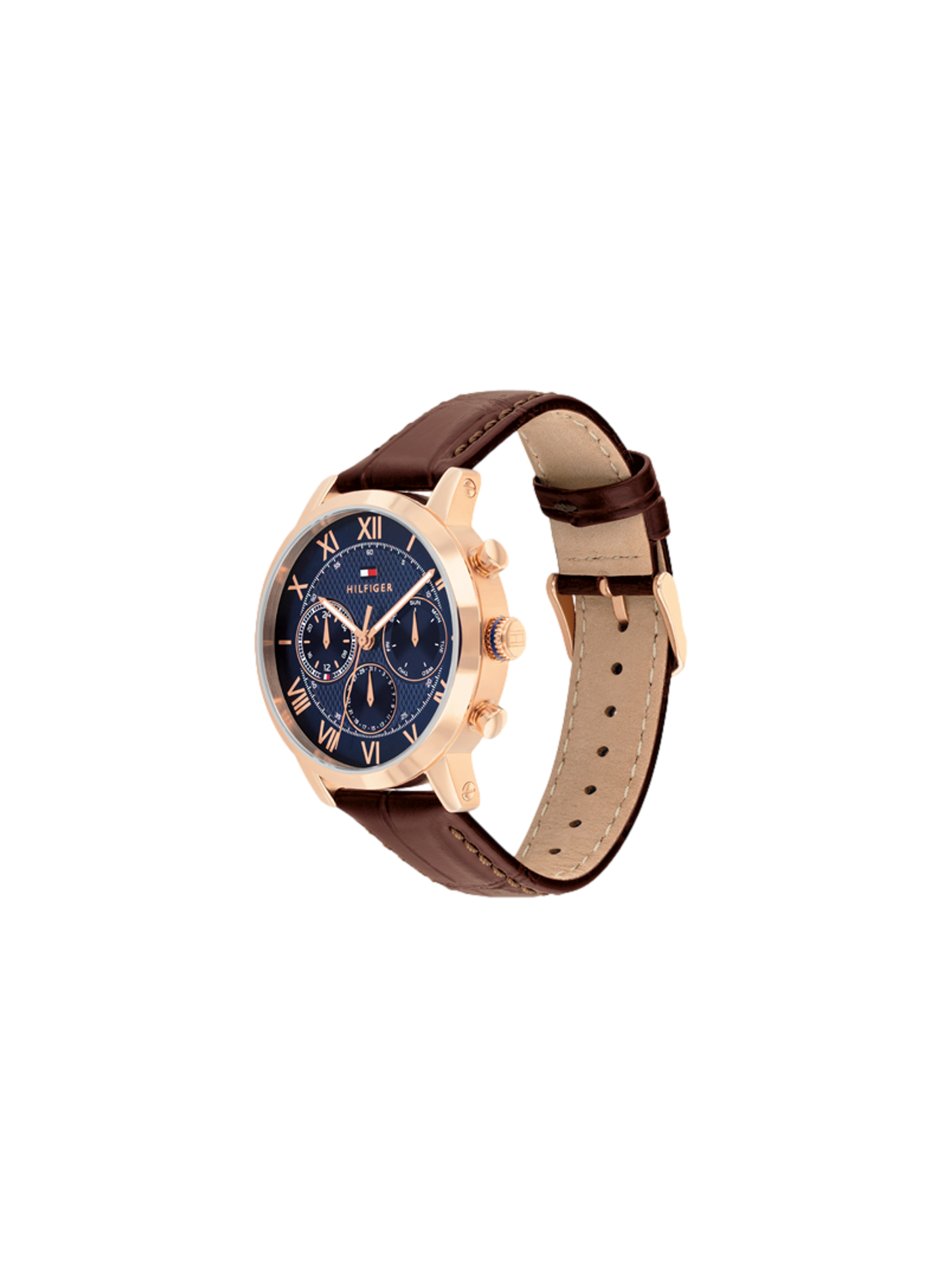 Montre quartz Th-oxford en cuir TOMMY HILFIGER MONTRES Marron