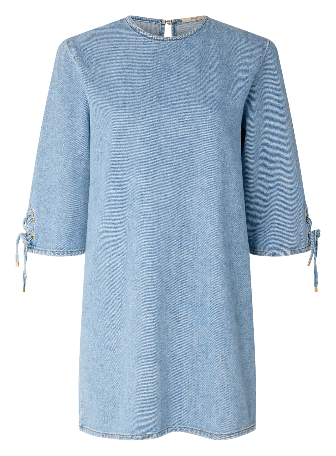 Robe courte denim en coton tizzano SESSUN Bleu