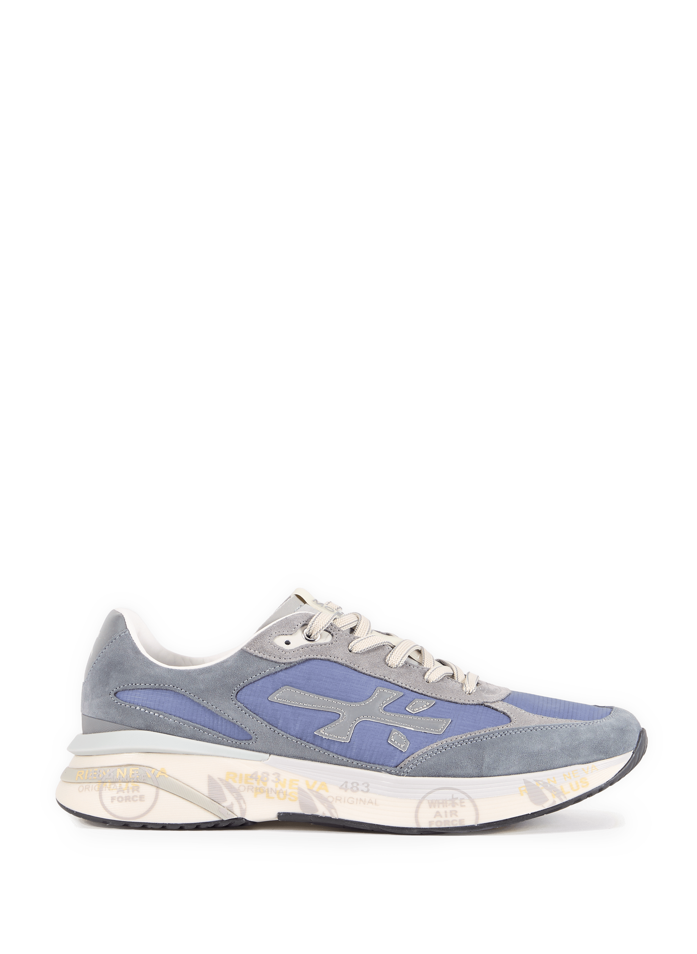 Baskets bi-matière Meorun PREMIATA Bleu