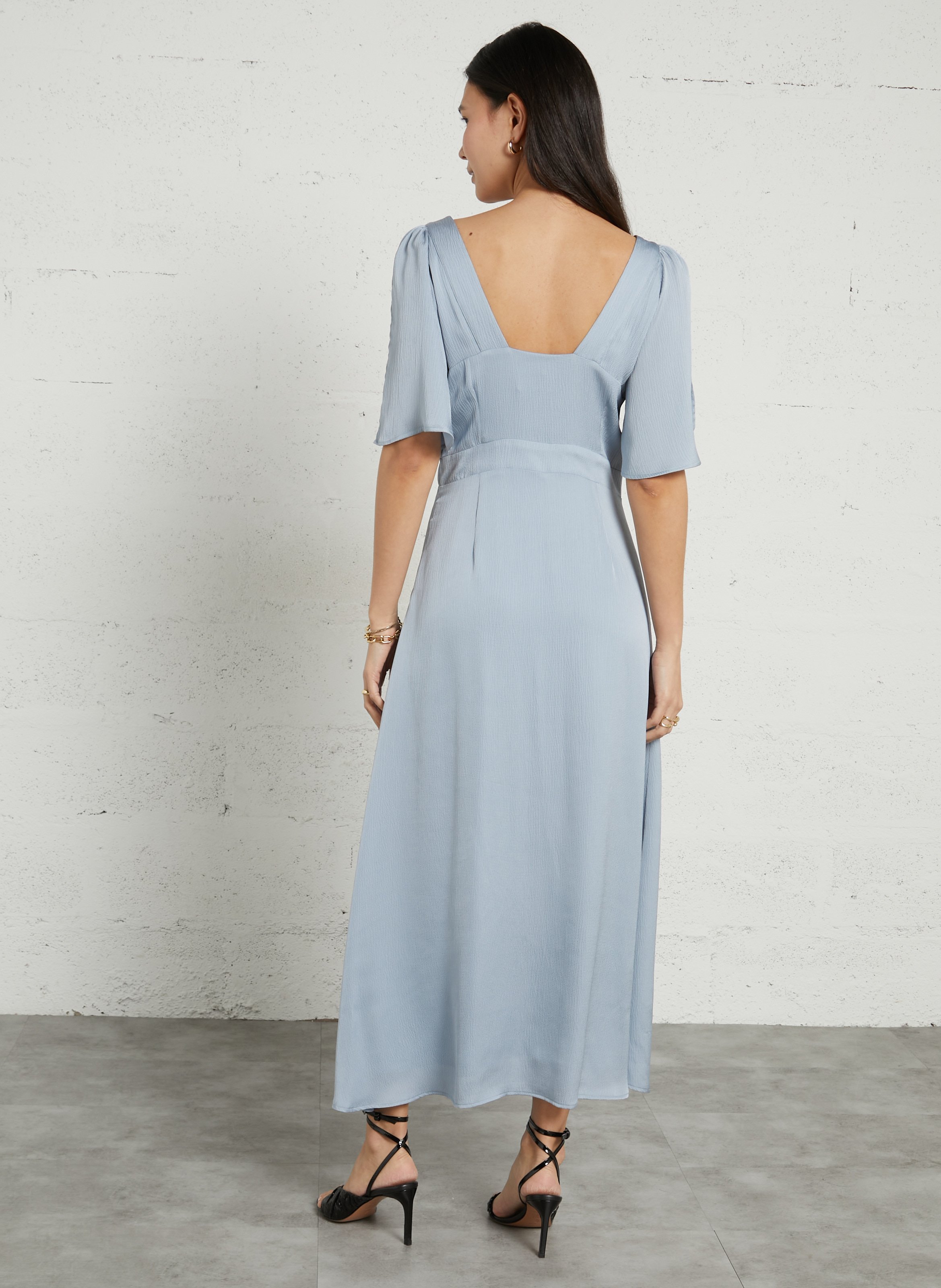 Robe longue évasée bridget MAISON 123 Bleu