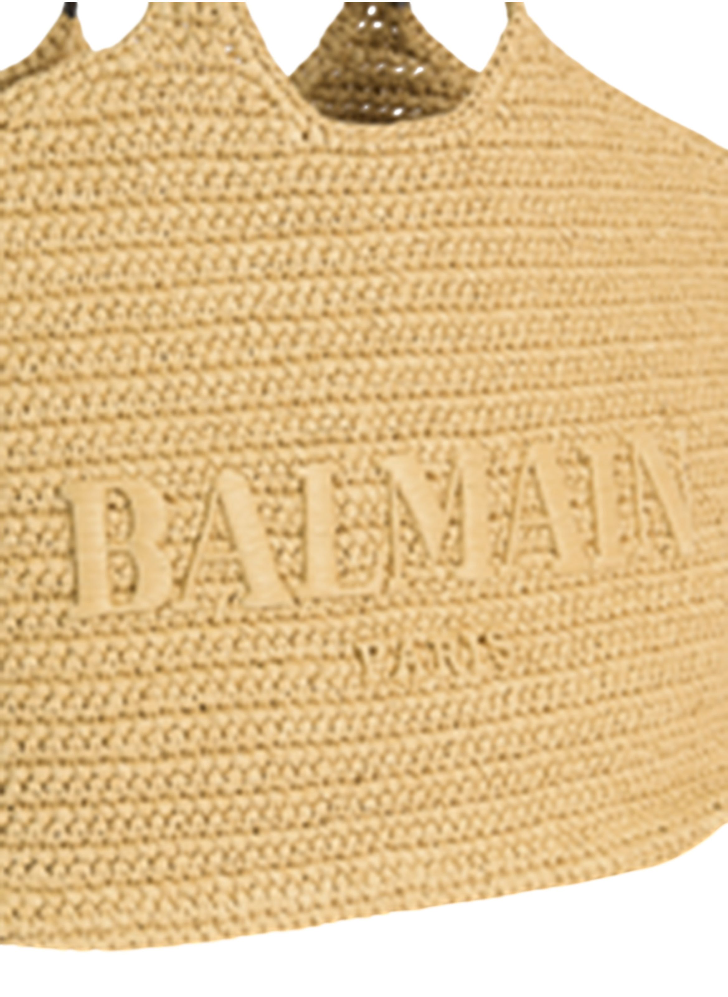 Sac cabas balmain en crochet BALMAIN Beige