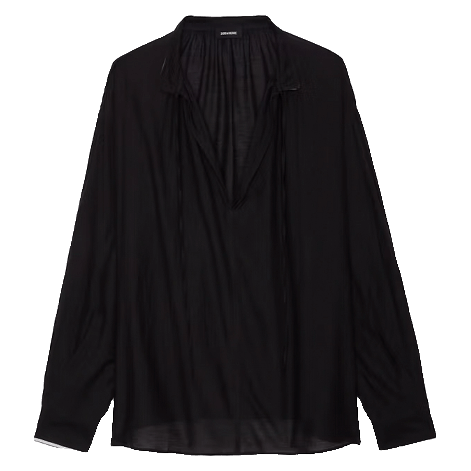 Blouse oversize en coton mélangé troene ZADIG&VOLTAIRE Noir