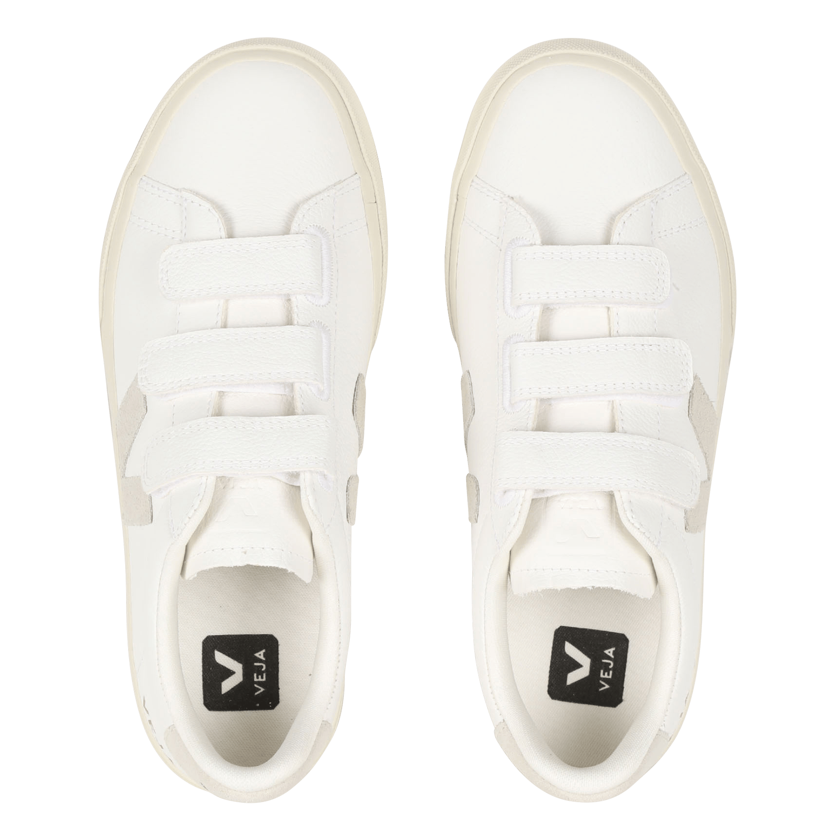 Baskets basses en cuir recife logo VEJA Blanc