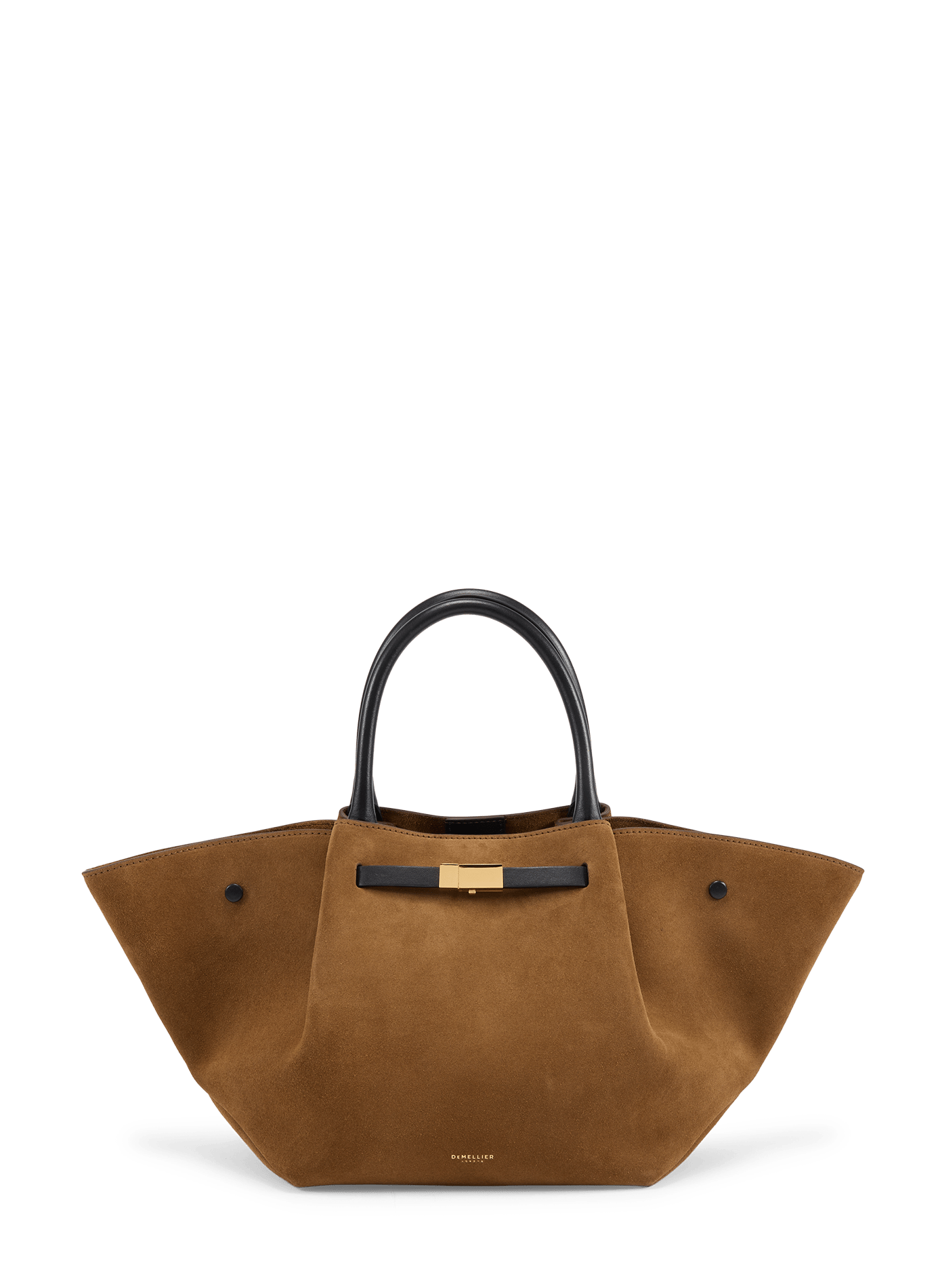 Gestreifter Ledertasche DEMELLIER LONDON Beige