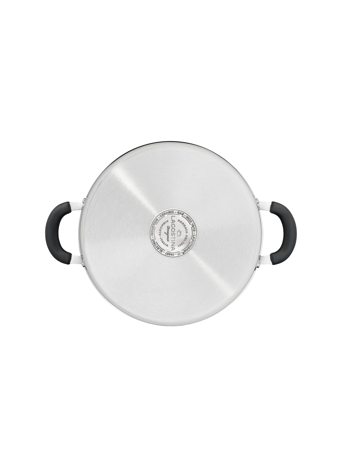Marmite Tempra mit Edelstahldeckel LAGOSTINA Silber