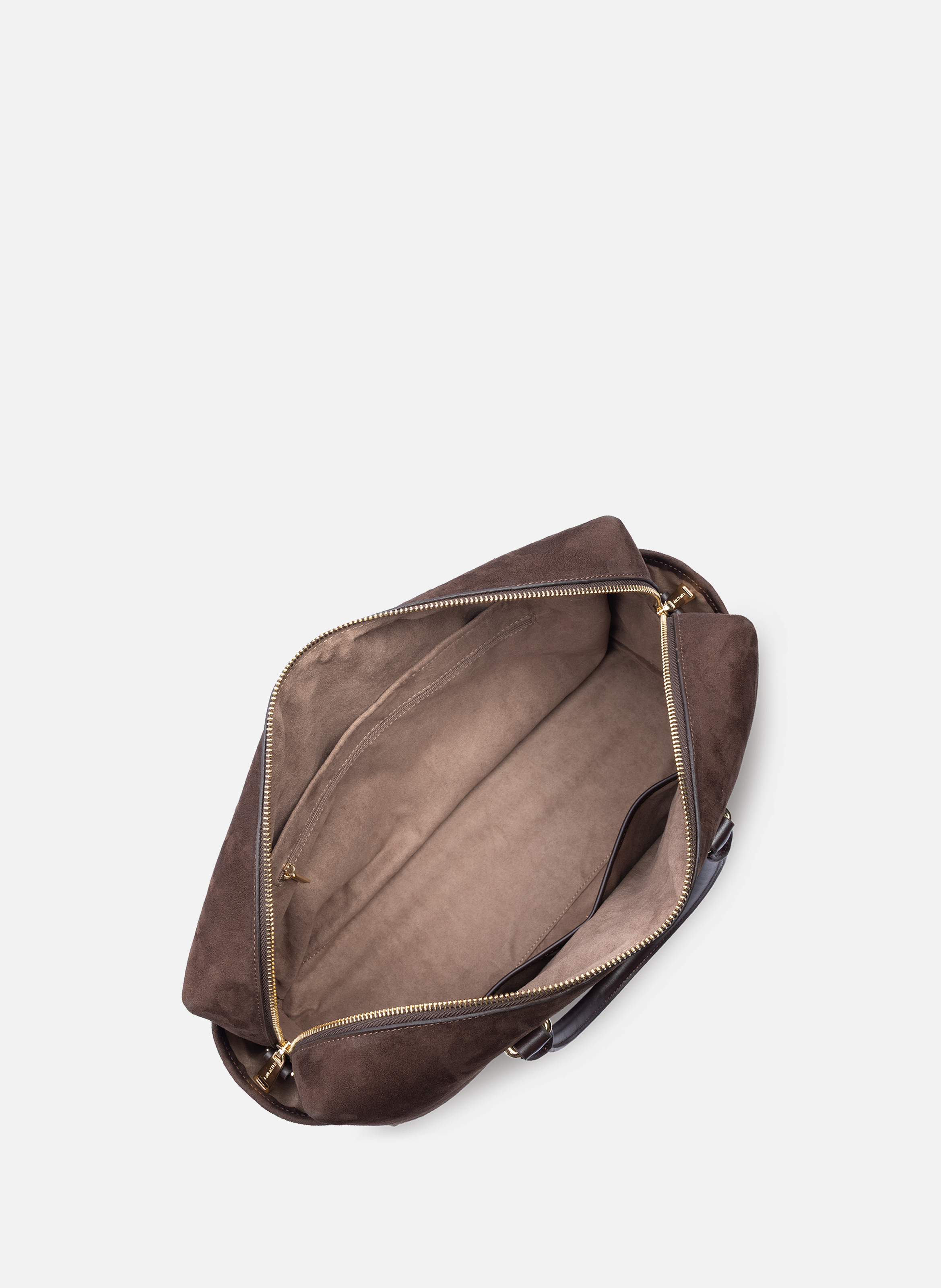 Handtas - suède kubus LANCASTER Bruin