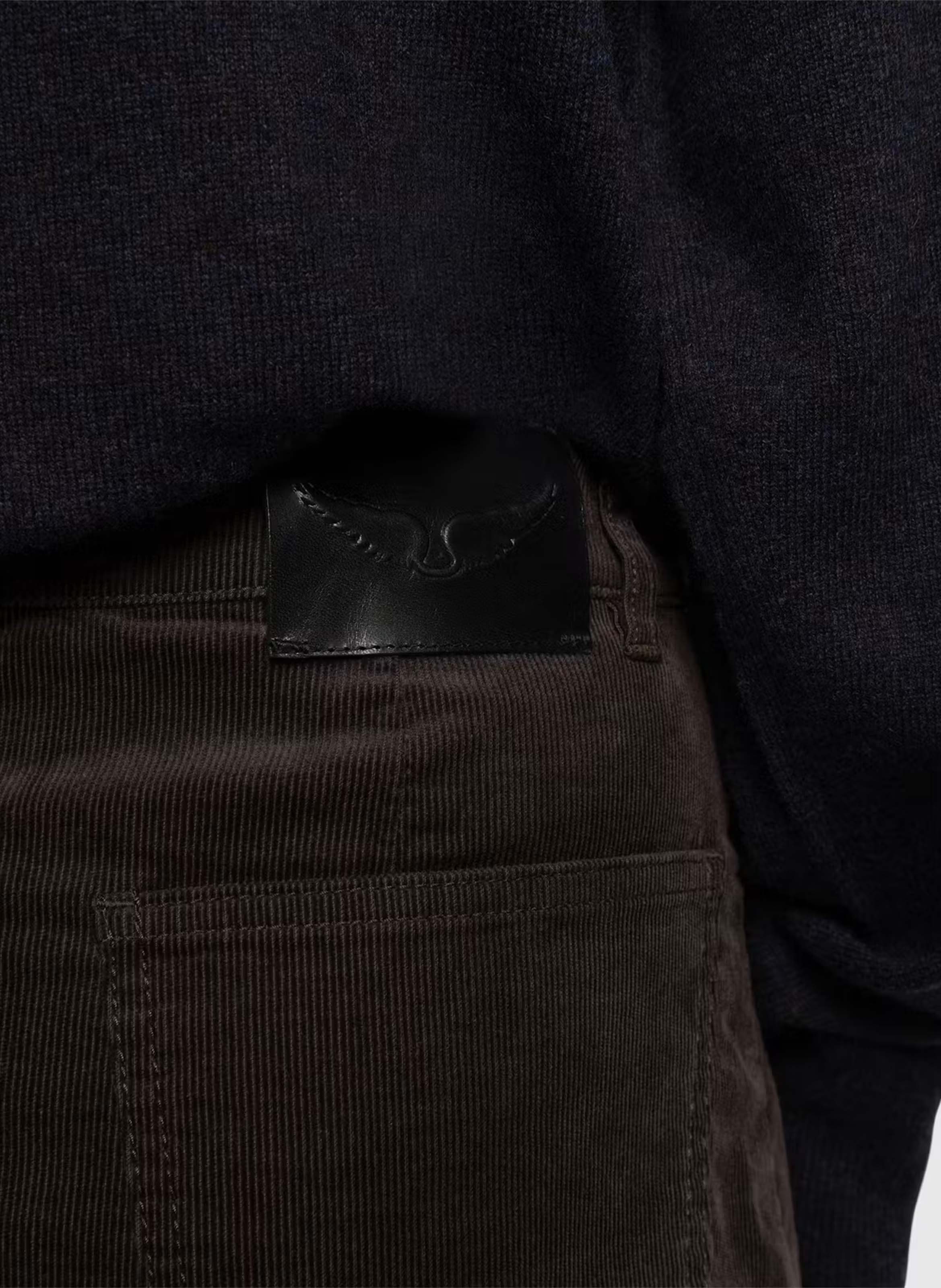 Korte rechte rok van gemengd katoen jaimy ZADIG&VOLTAIRE Bruin