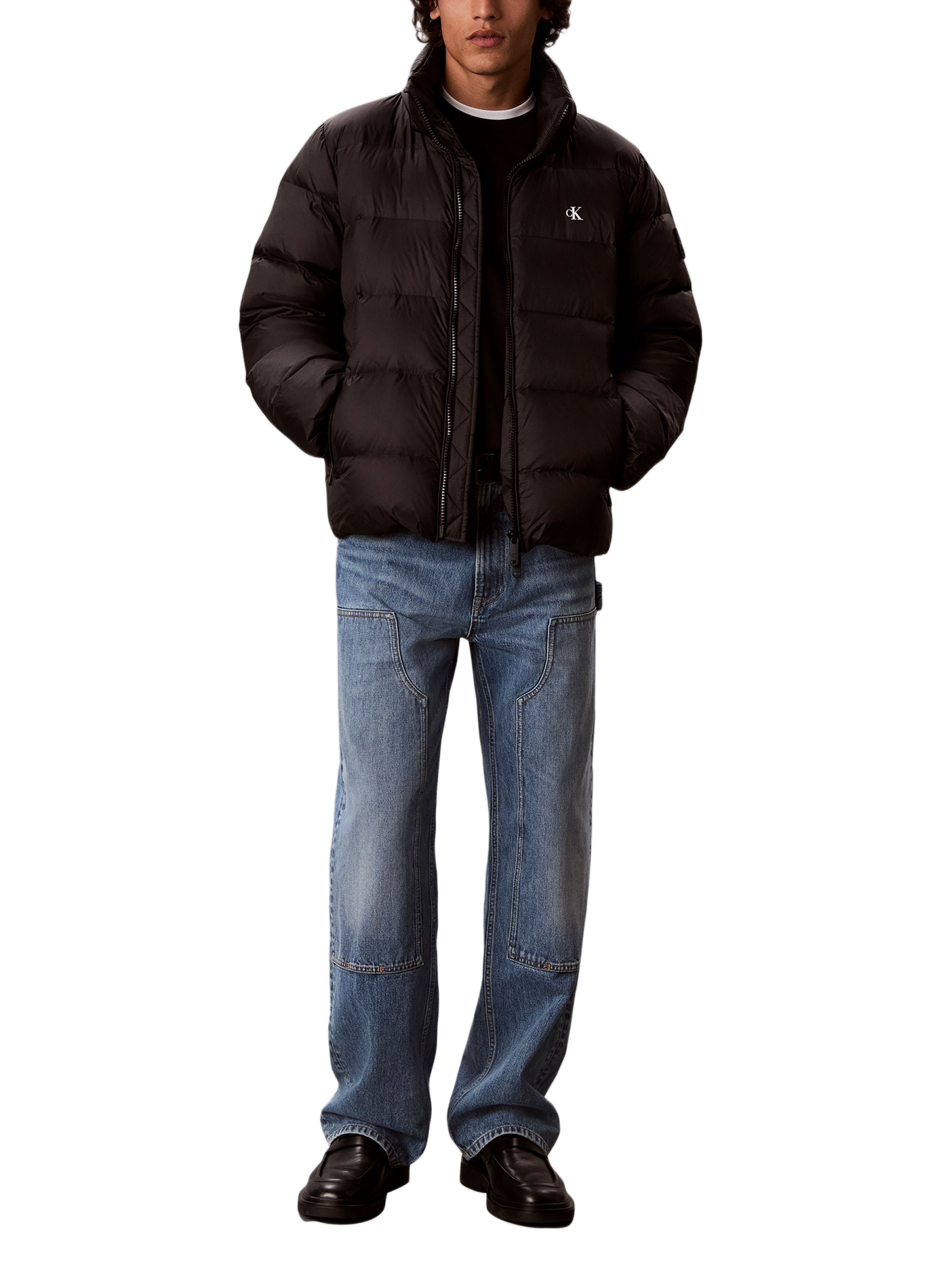 Daunenjacke mit abnehmbarer Kapuze CALVIN KLEIN Schwarz