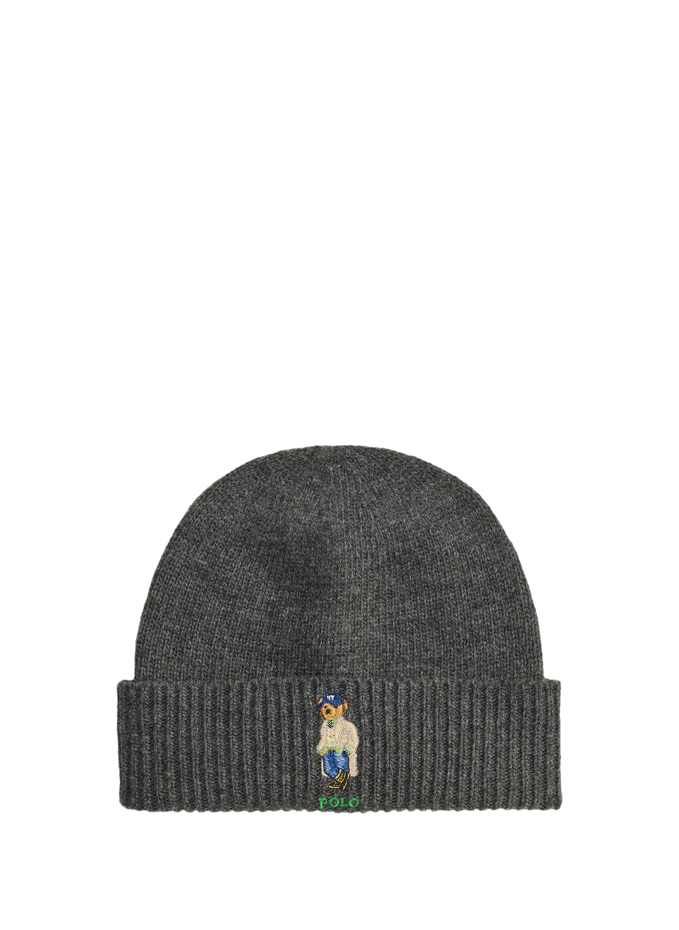 Bonnet à revers en laine mélangée POLO RALPH LAUREN Gris