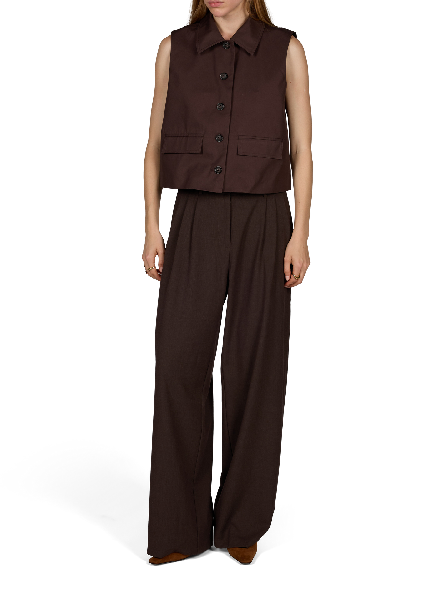 Weite Baumwollhose ARTLOVE Braun