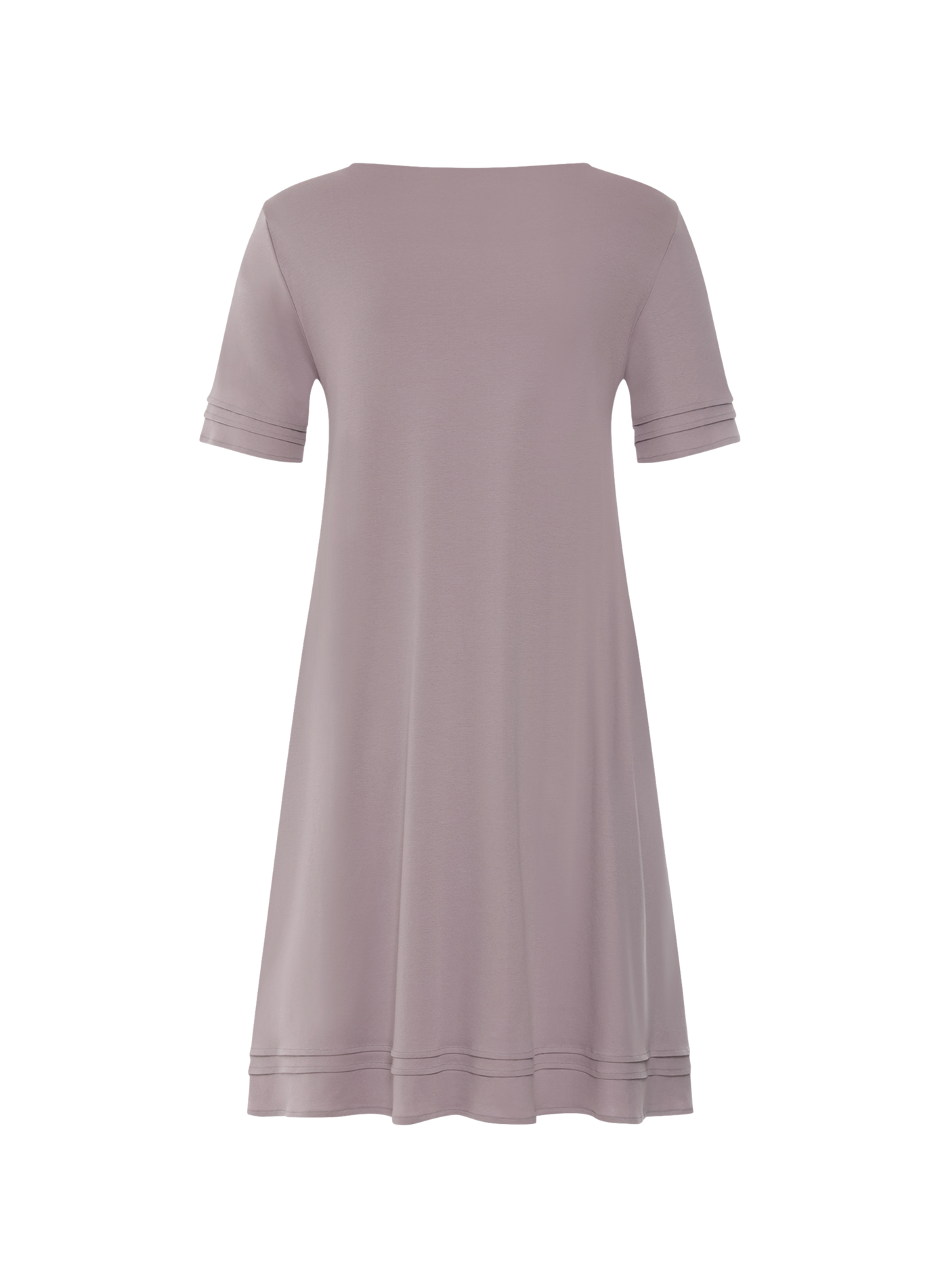 Robe de nuit évasée col rond en coton HANRO Rose