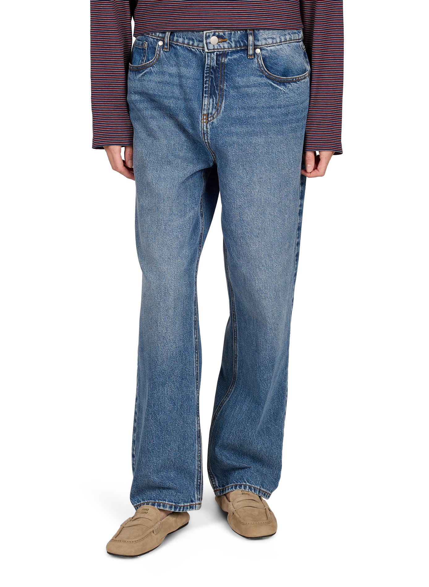 Straight leg cotton jeans BARBOUR Blue