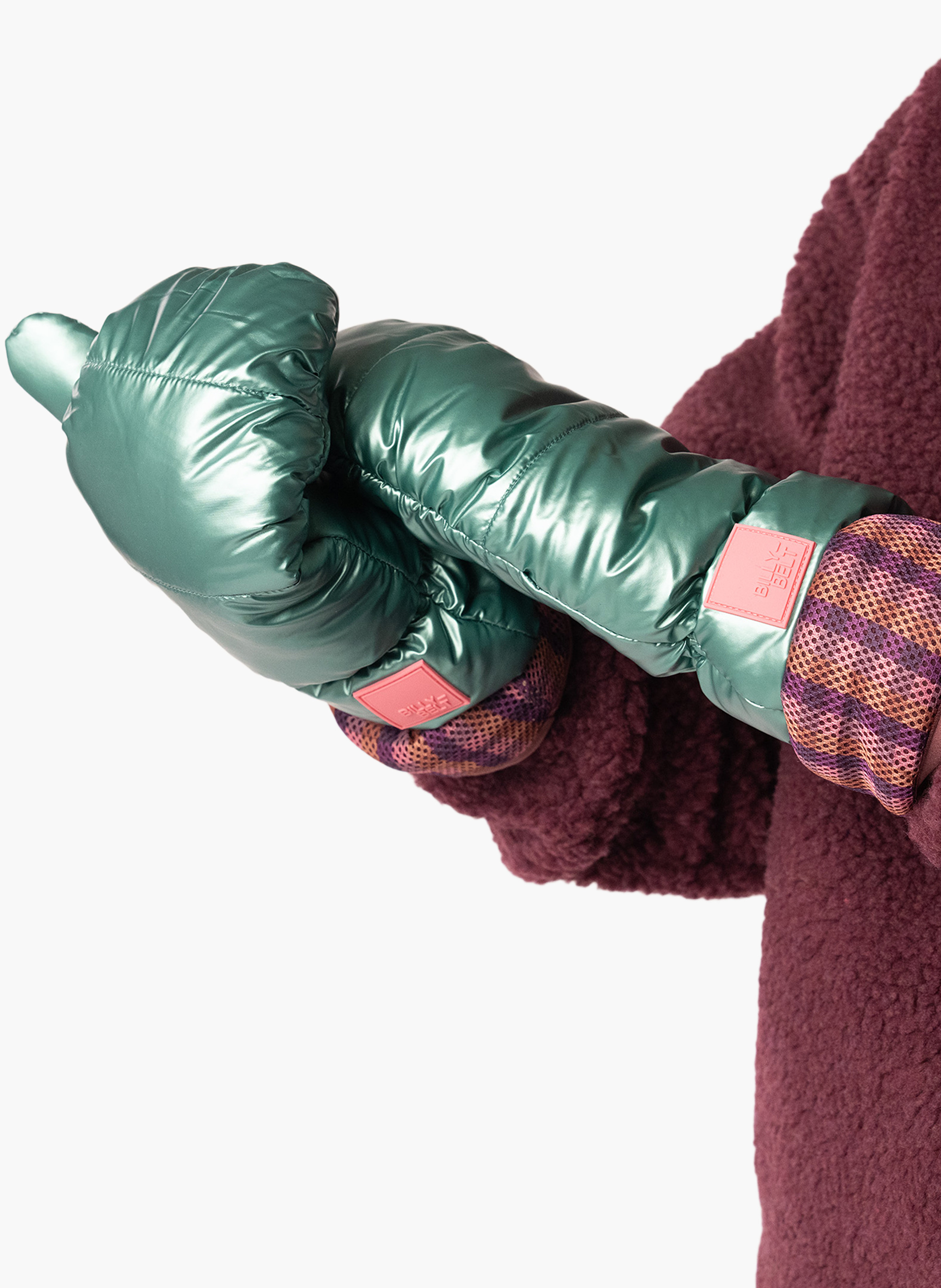 Moufles métalliques en polaire BILLYBELT Vert