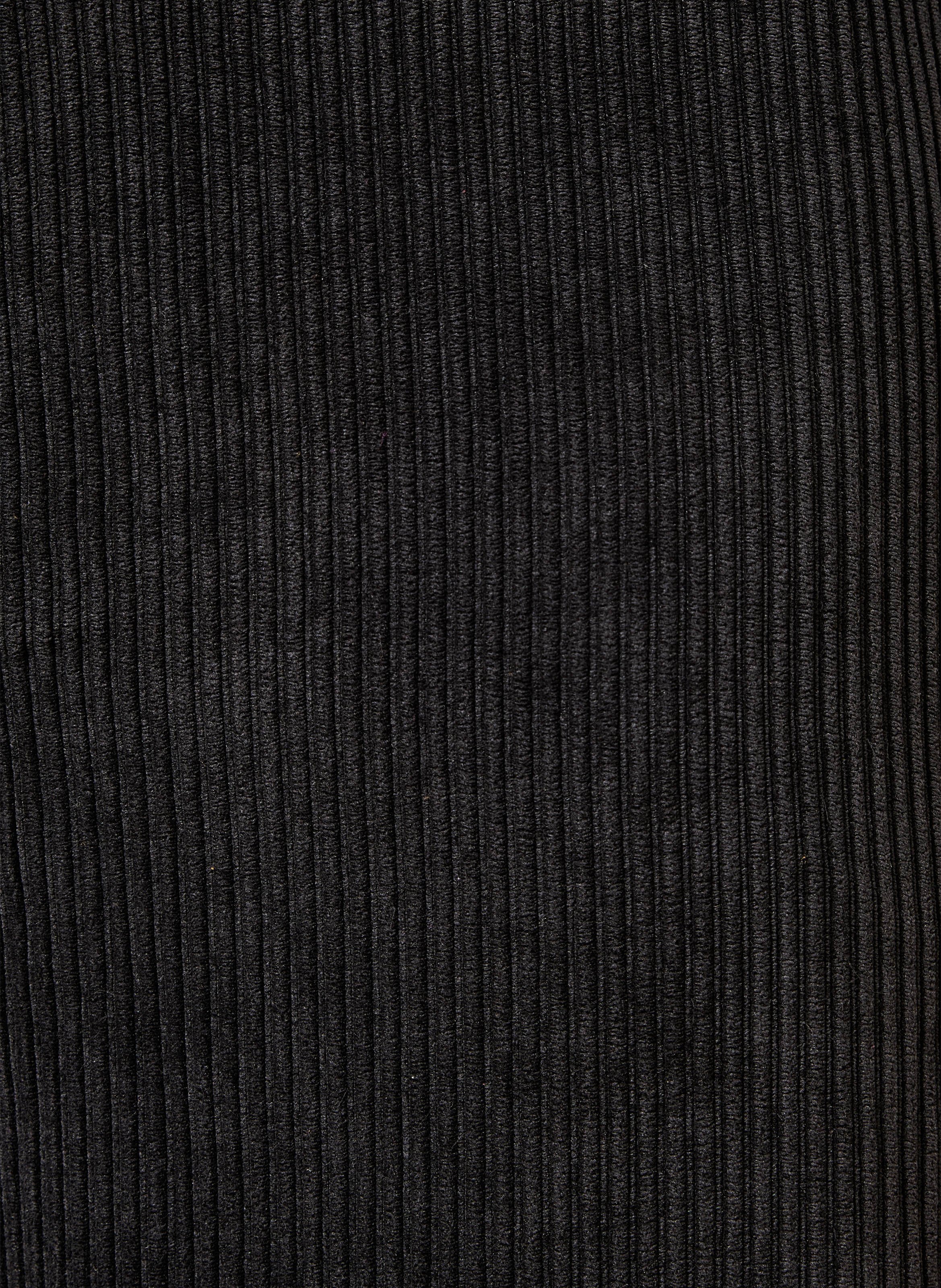 Cropped ribfluwelen broek LA FEE MARABOUTEE Zwart