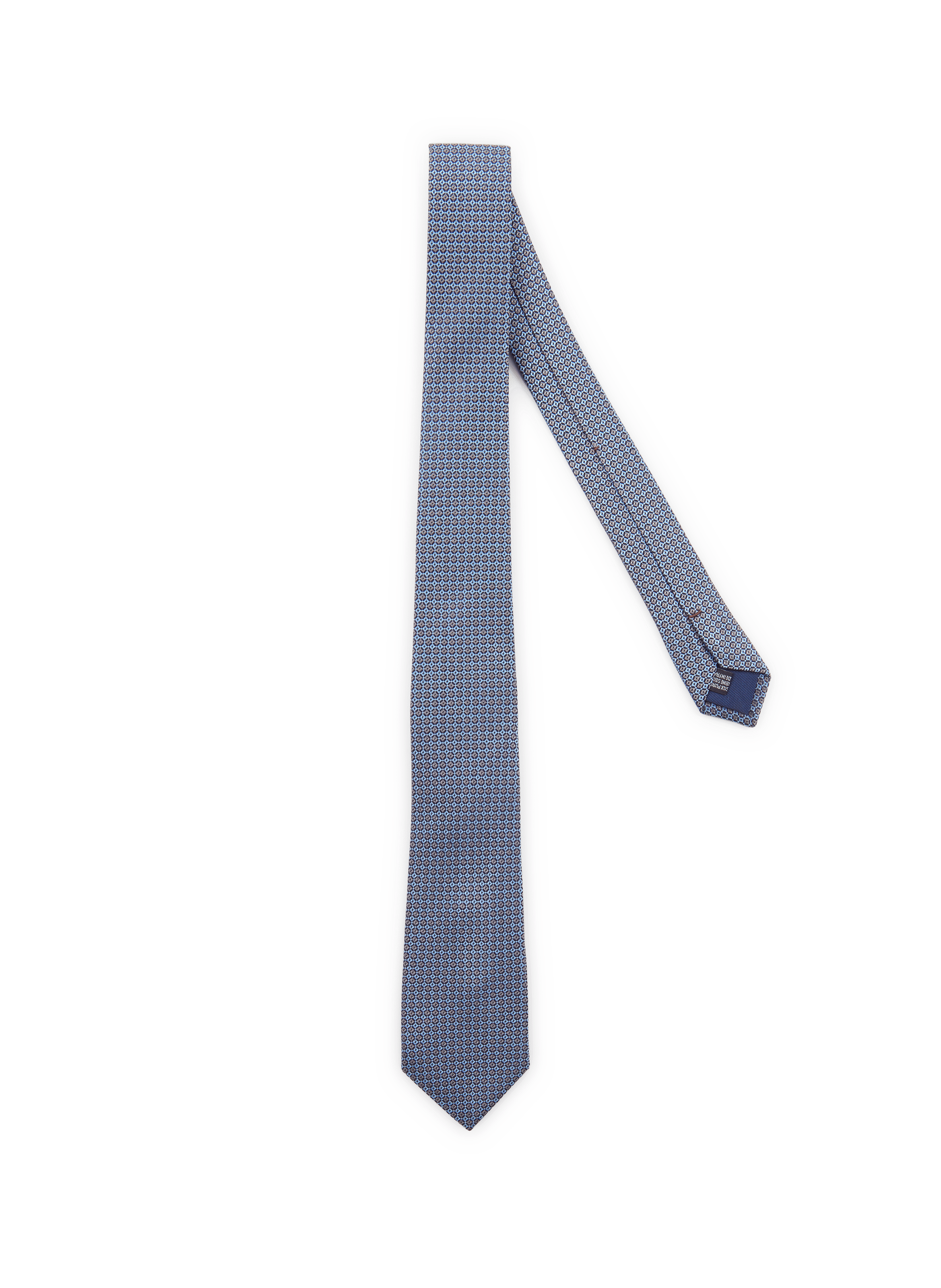 Printed silk tie ATELIER F&B Blue