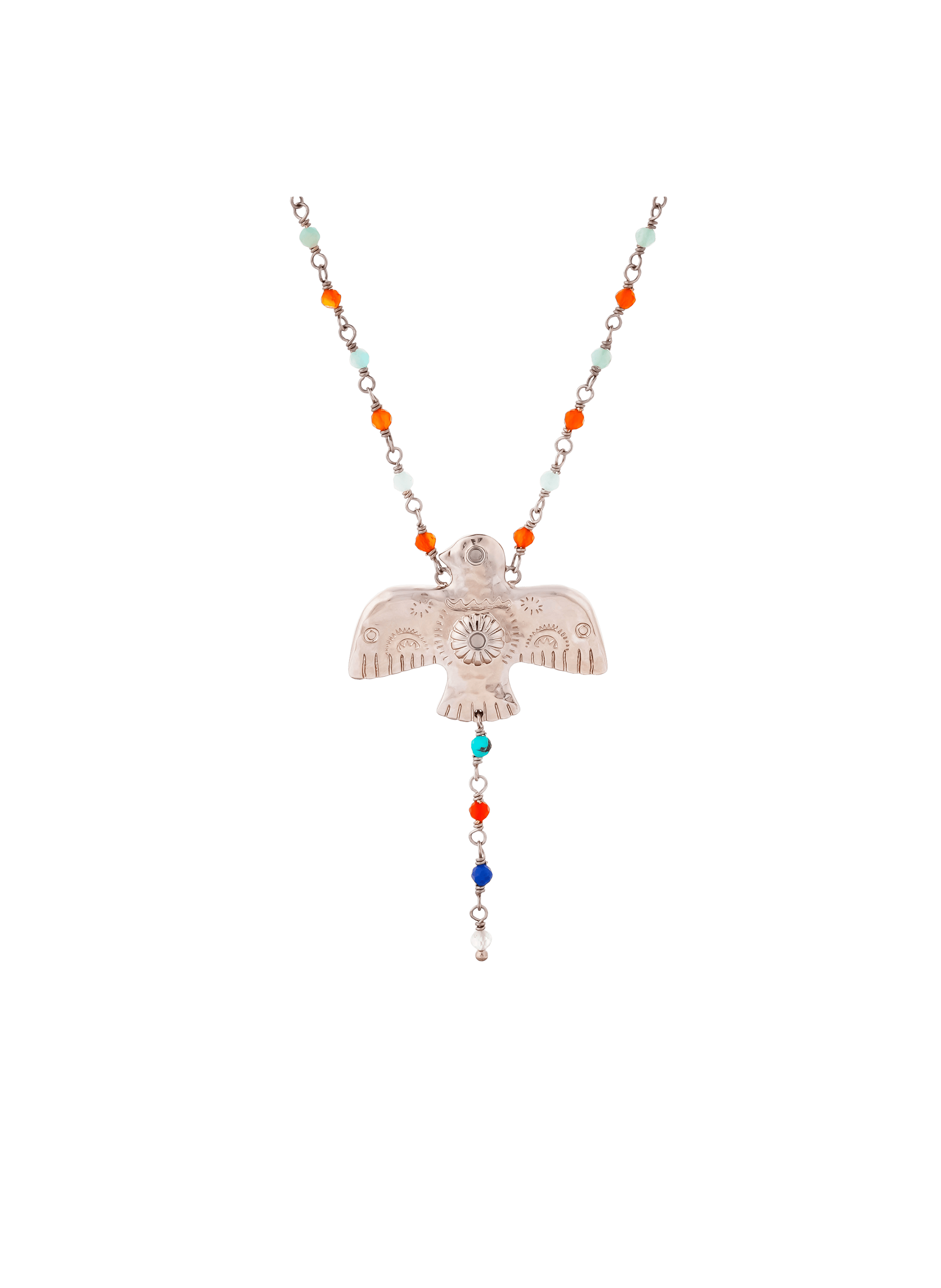 Collier sautoir rosaria HIPANEMA Argent