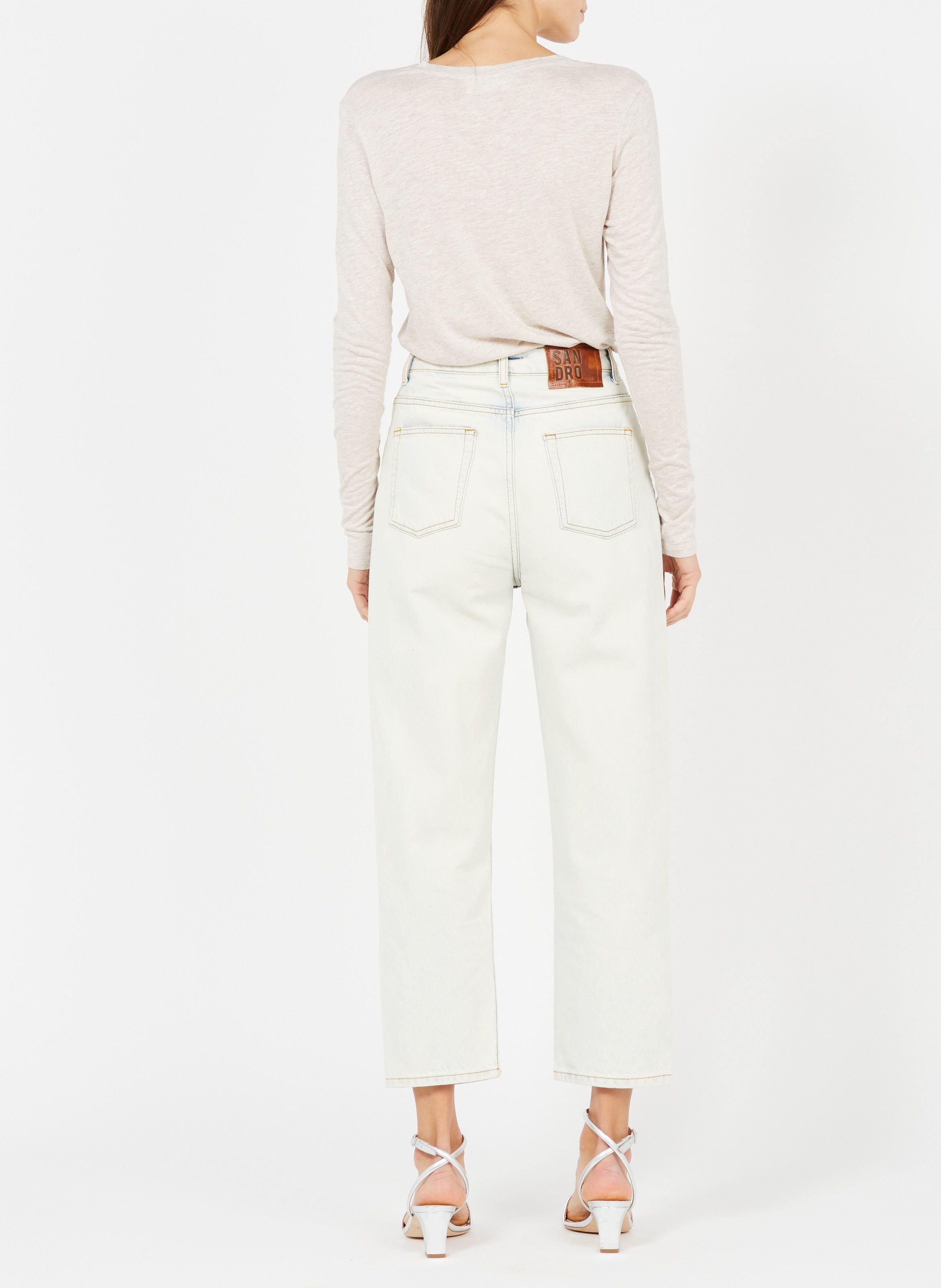 Tee-shirt col rond en coton jacksonville AMERICAN VINTAGE Beige