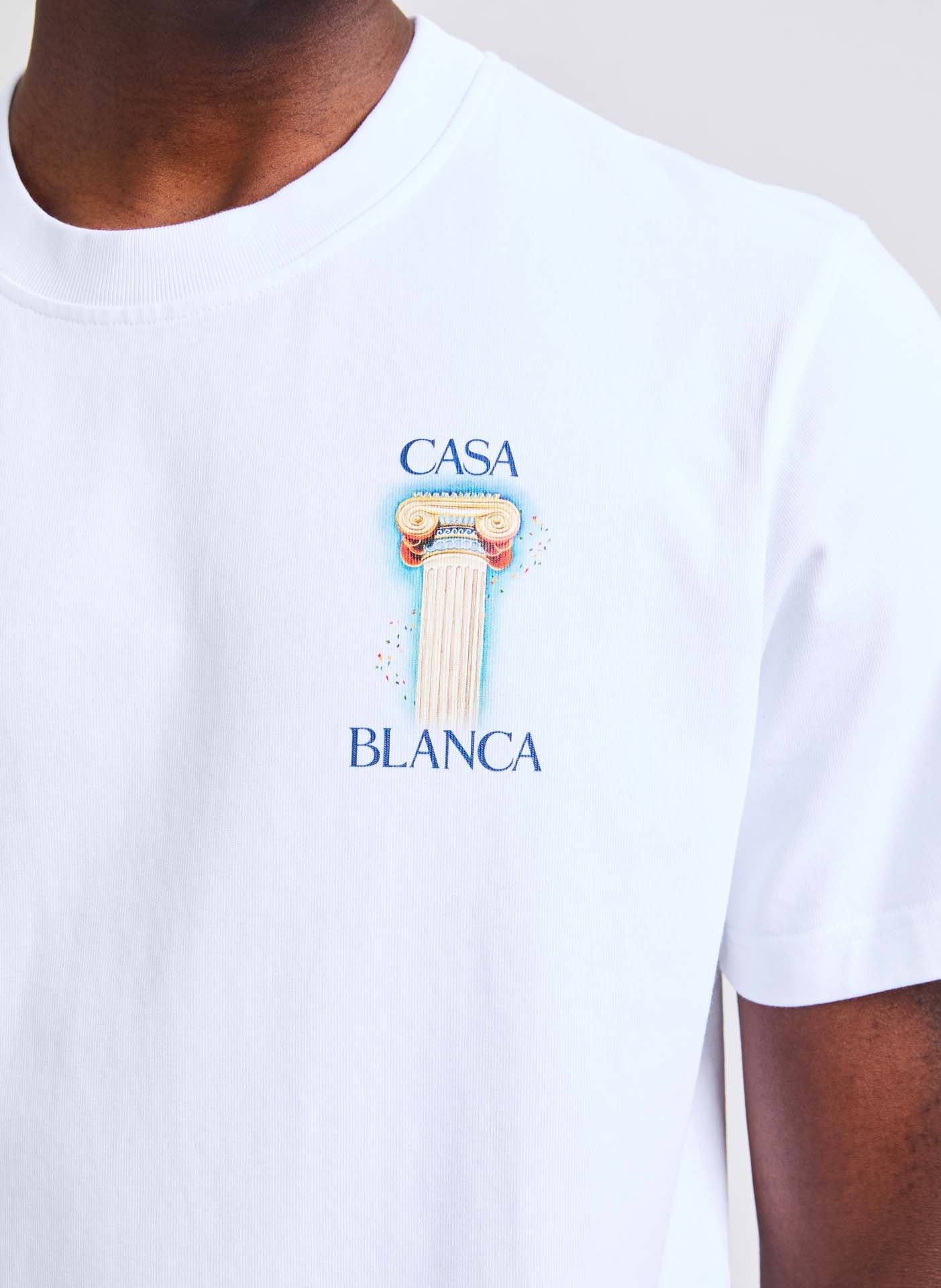 T-shirt The Column CASABLANCA PARIS White