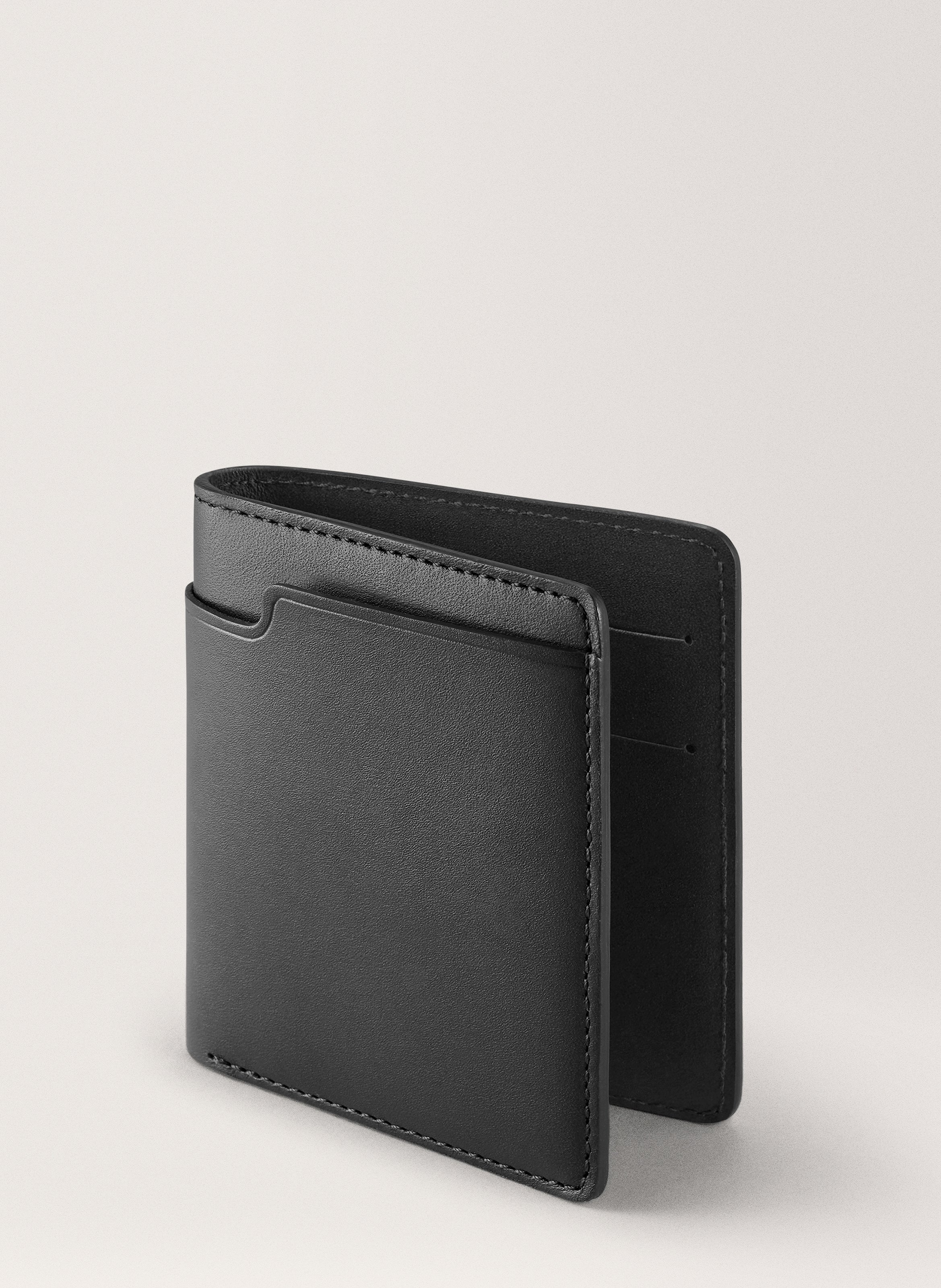 Portefeuille 'walden' en cuir vachetta CARL FRIEDRIK Noir