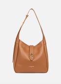 M bucket bag - Top Double  Camel - in - orange