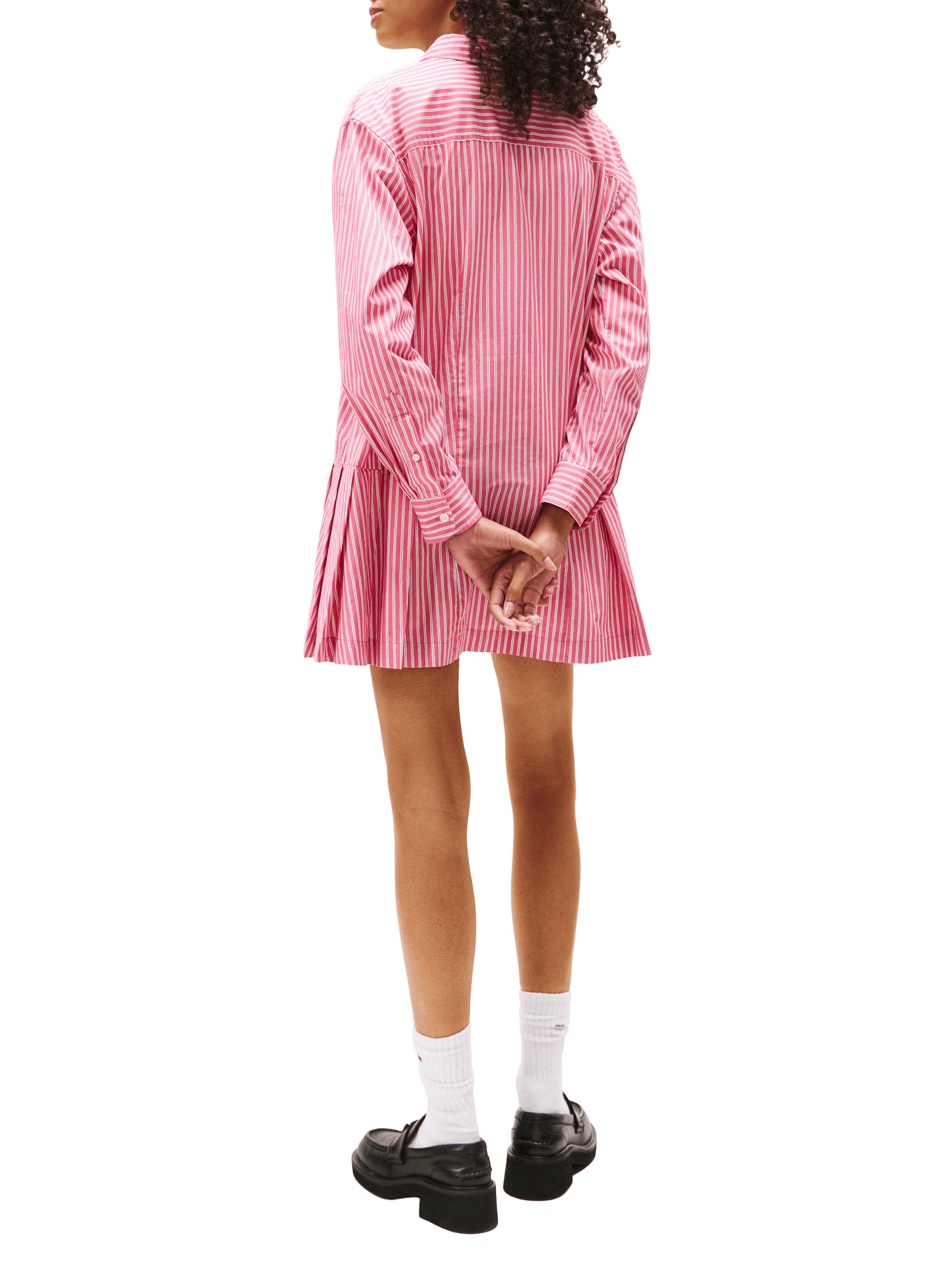 Striped cotton dress TOMMY HILFIGER Pink