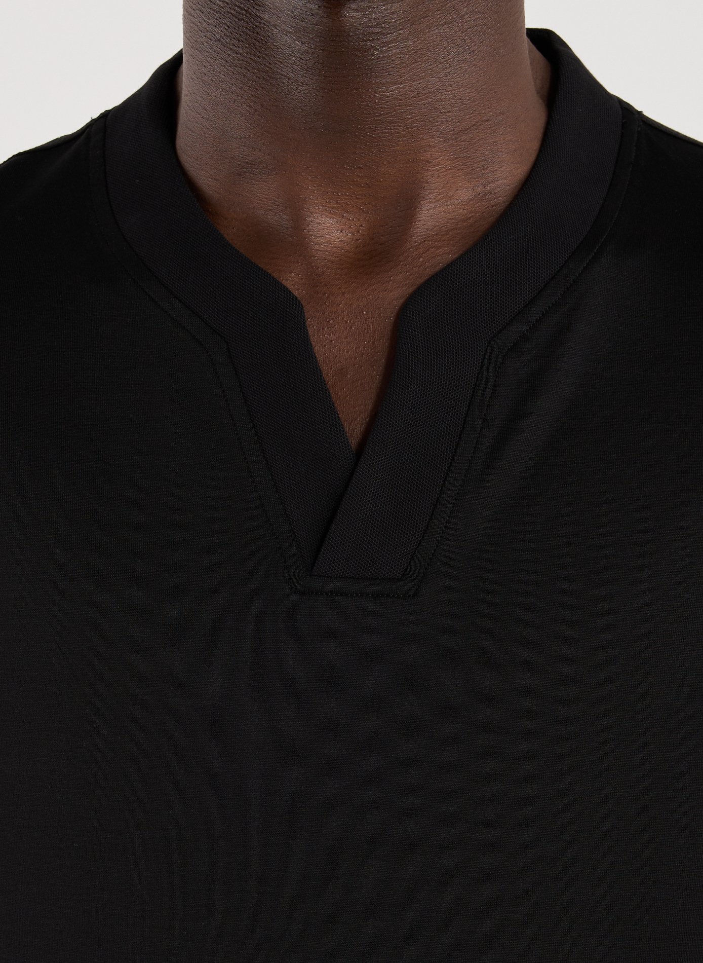 Lyocell and cotton T-shirt  EMPORIO ARMANI Black