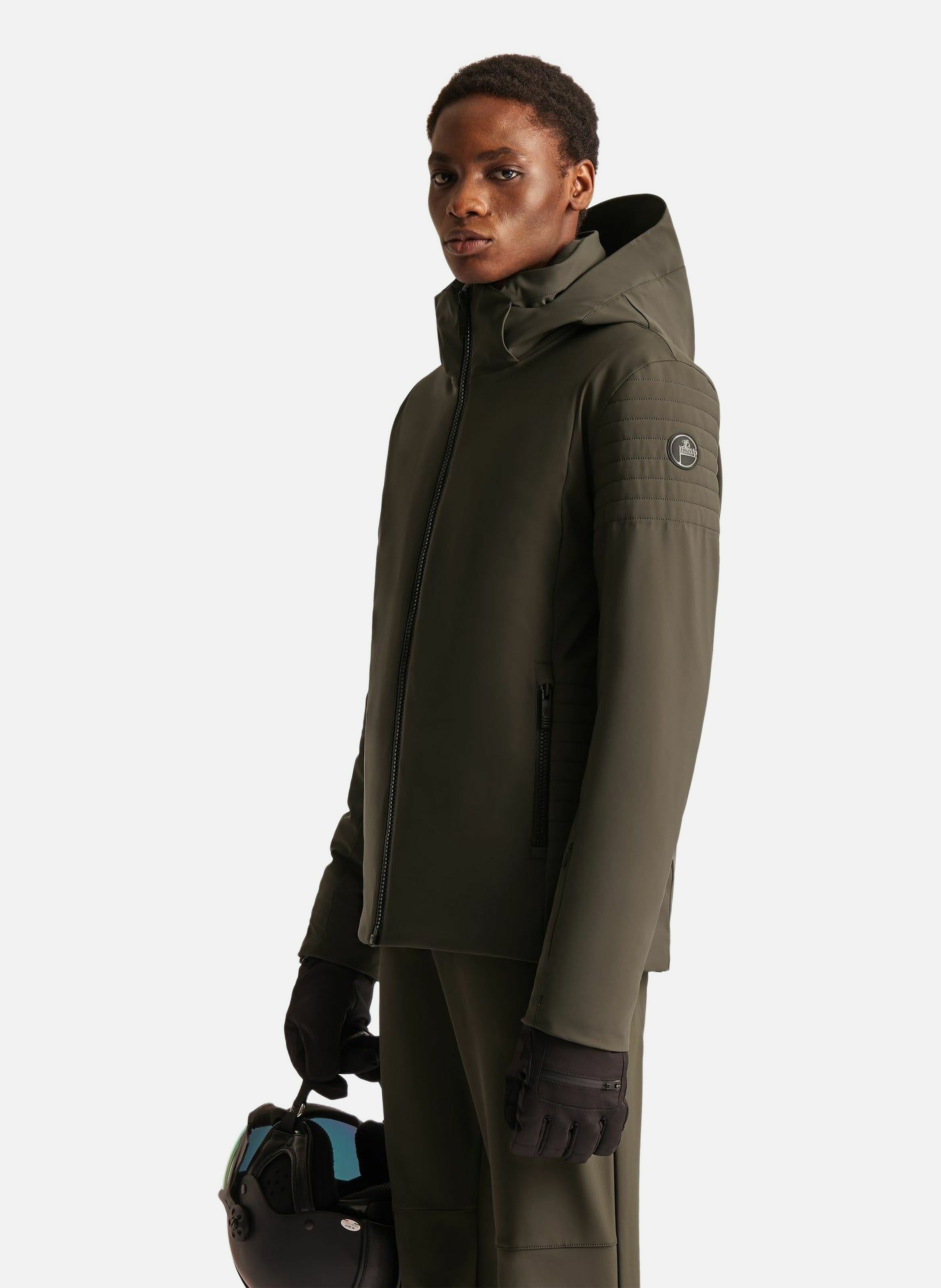 Veste de ski power col montant coupe regular FUSALP Vert