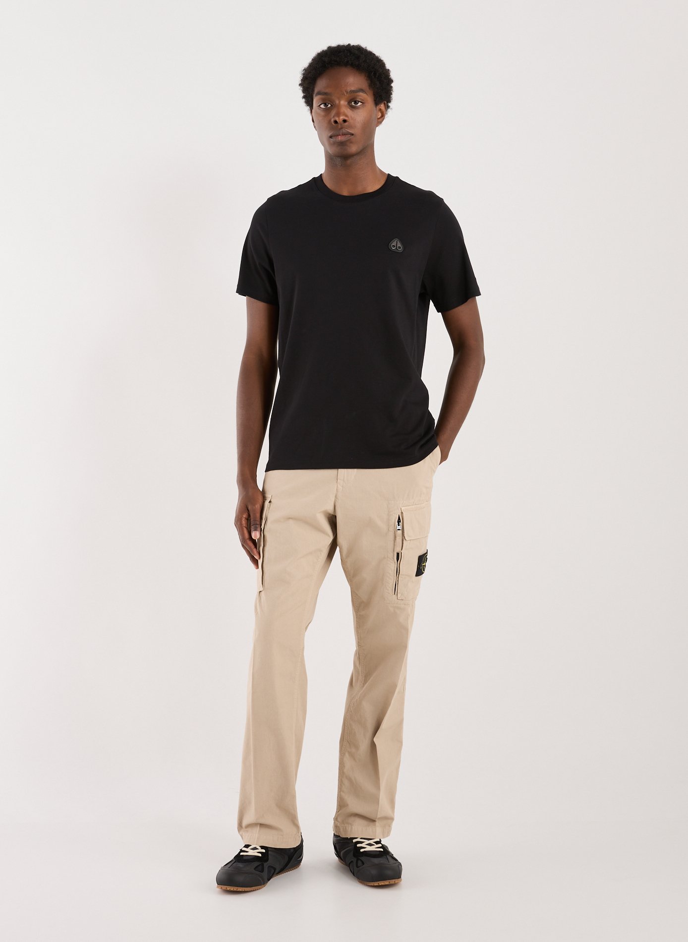 Classic Cotton T-Shirt MOOSE KNUCKLES Black