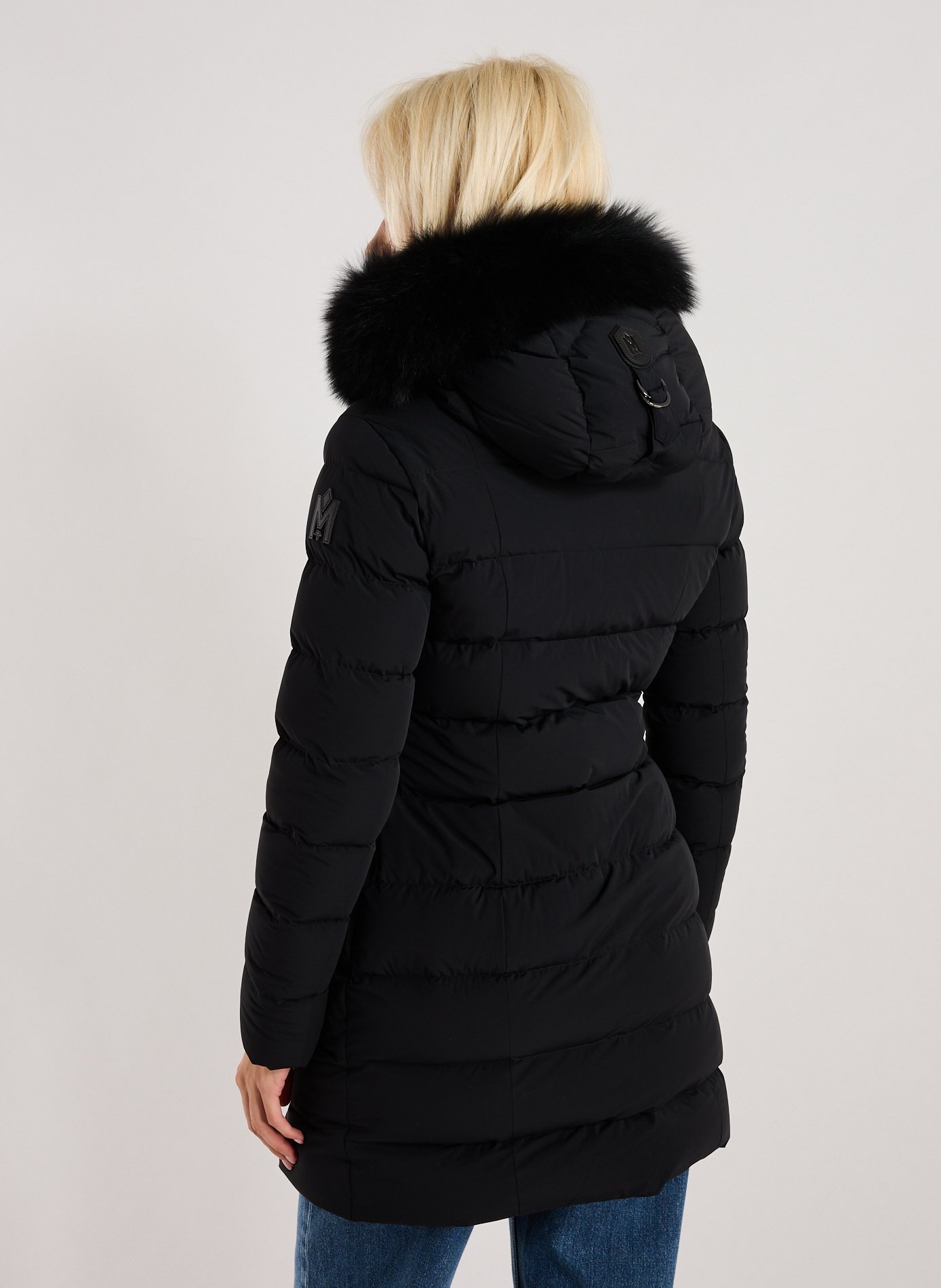 Manteau long à capuche MACKAGE Noir