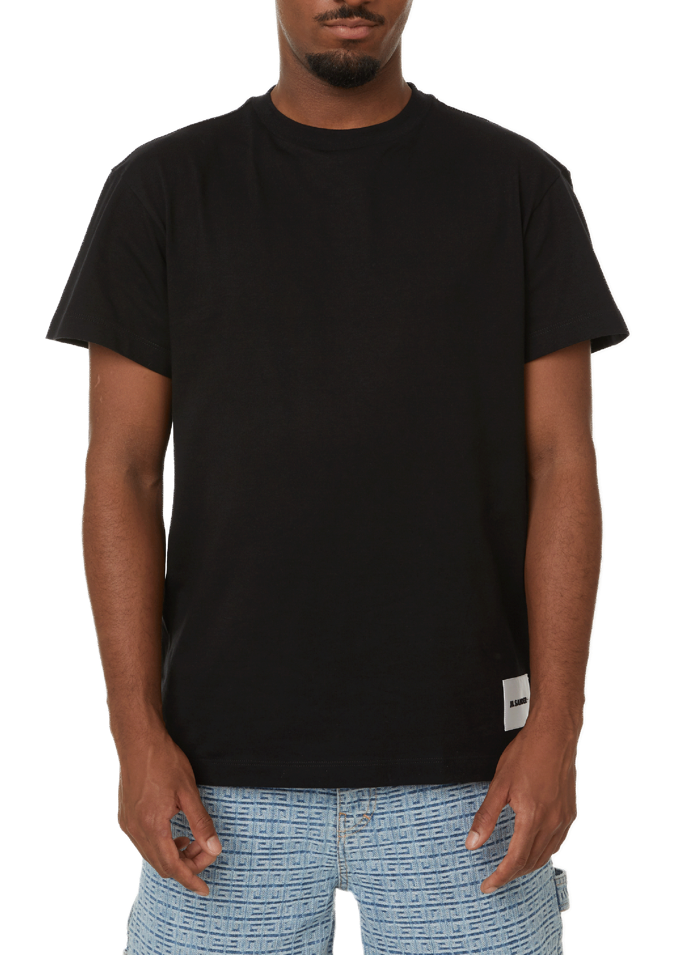 JIL SANDER Plain T-shirt Black