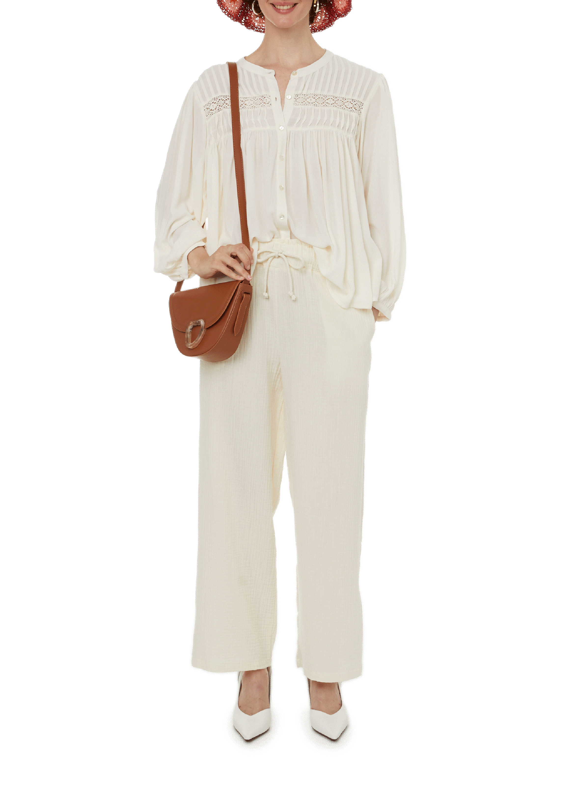 Escarpins en cuir BY FAR Blanc