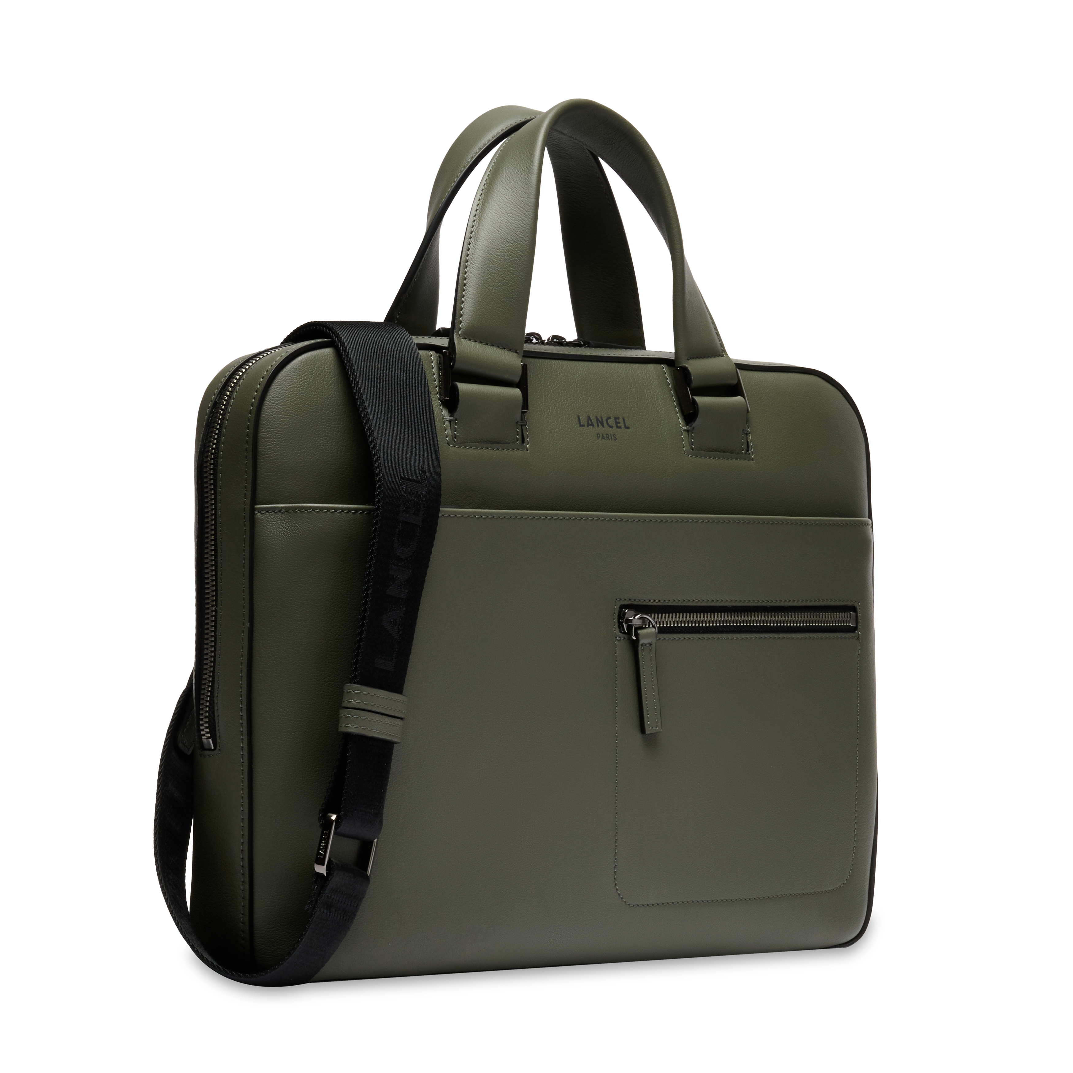 Porte-documents 14" max de lancel en cuir LANCEL Gris