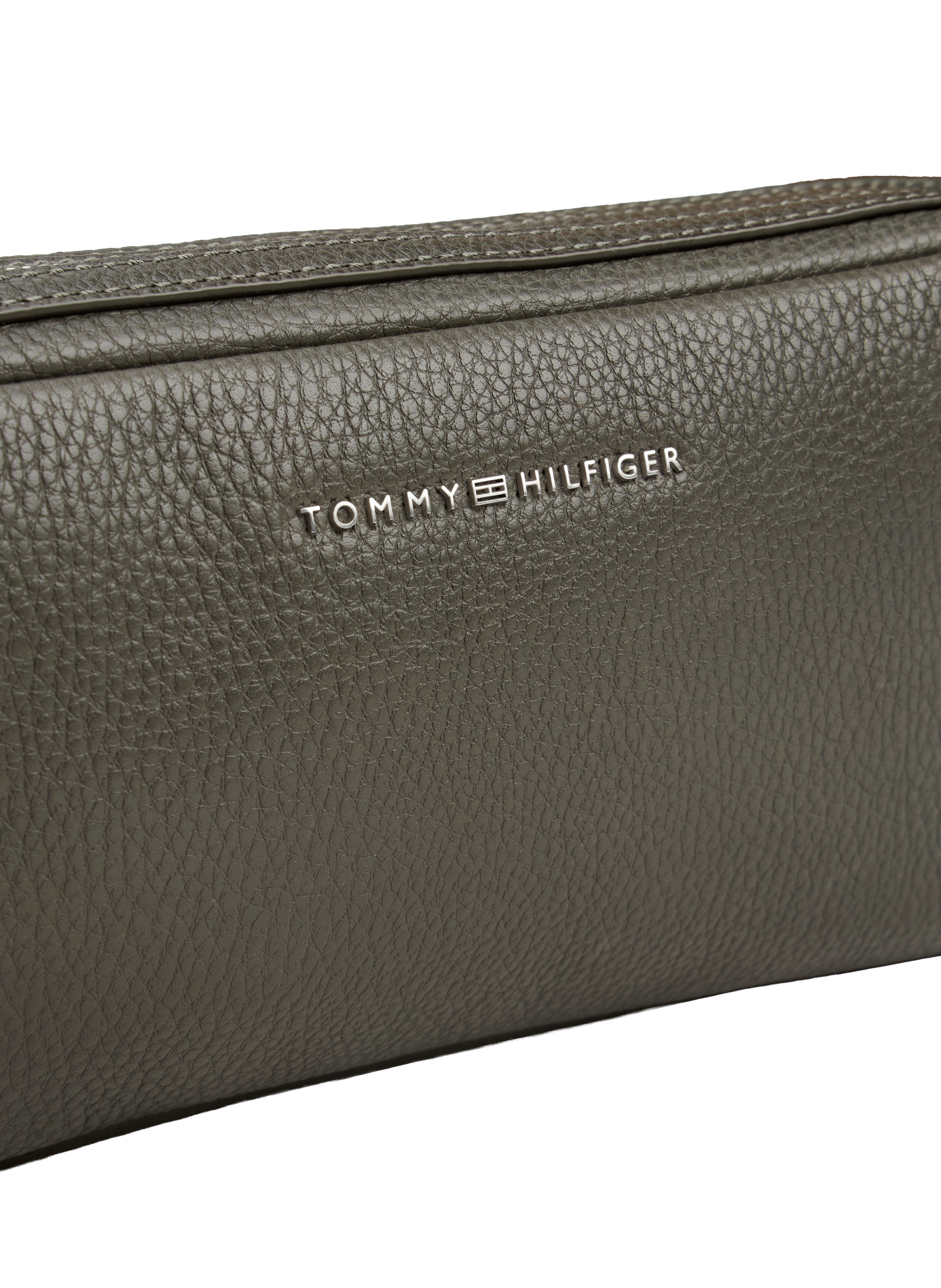 Leather belt bag TOMMY HILFIGER Khaki