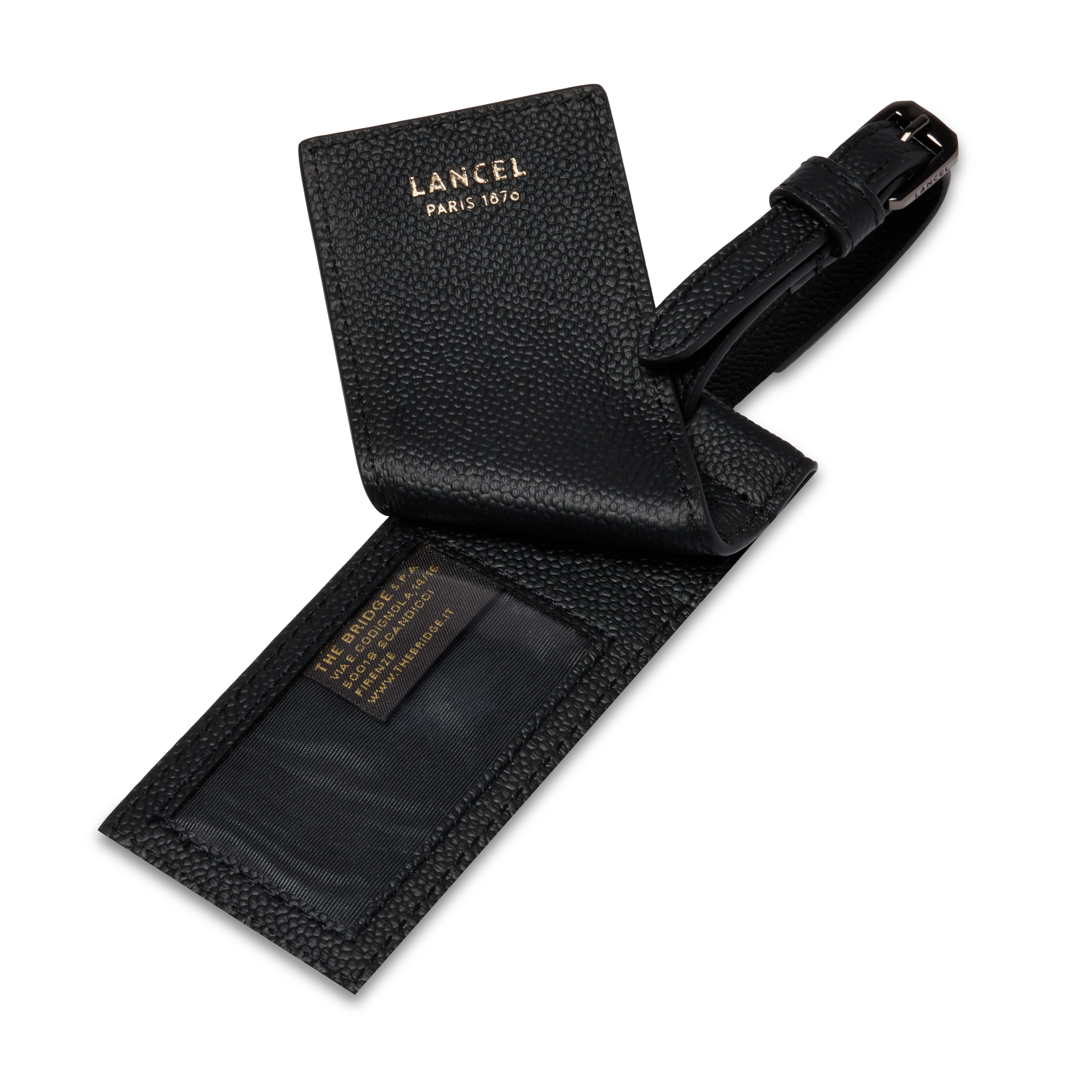 Porte-adresse charlie de lancel en cuir LANCEL Noir