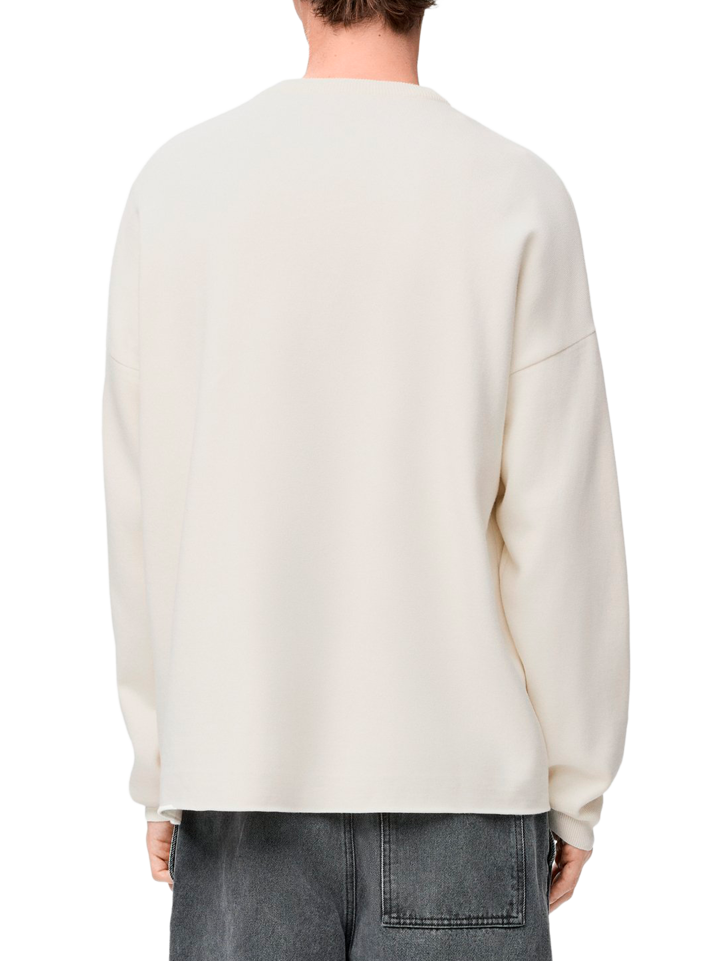 Anagram pocket sweater in blended cotton LOEWE Beige