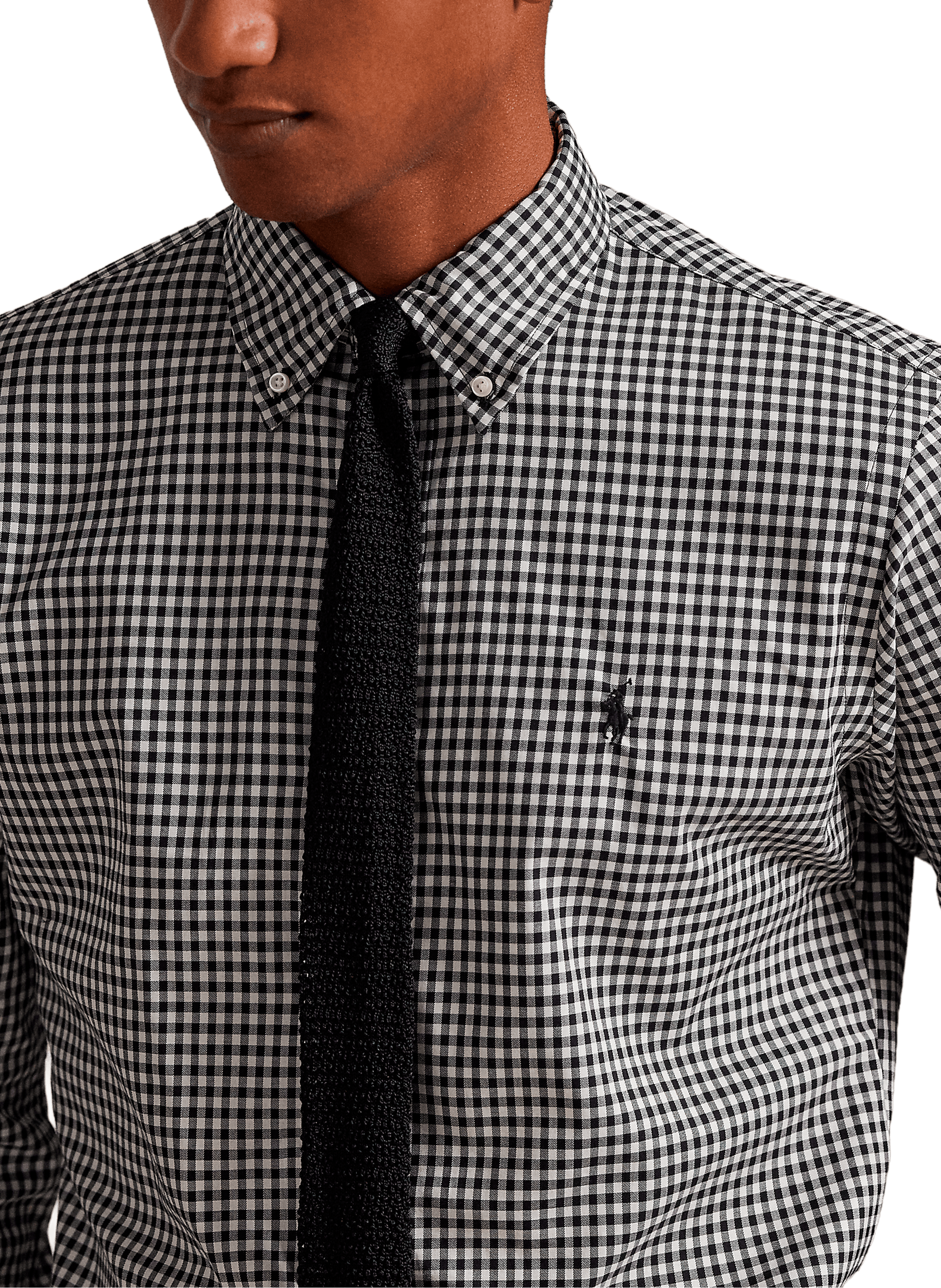 Chemise col américain à carreaux en coton POLO RALPH LAUREN Multicolore