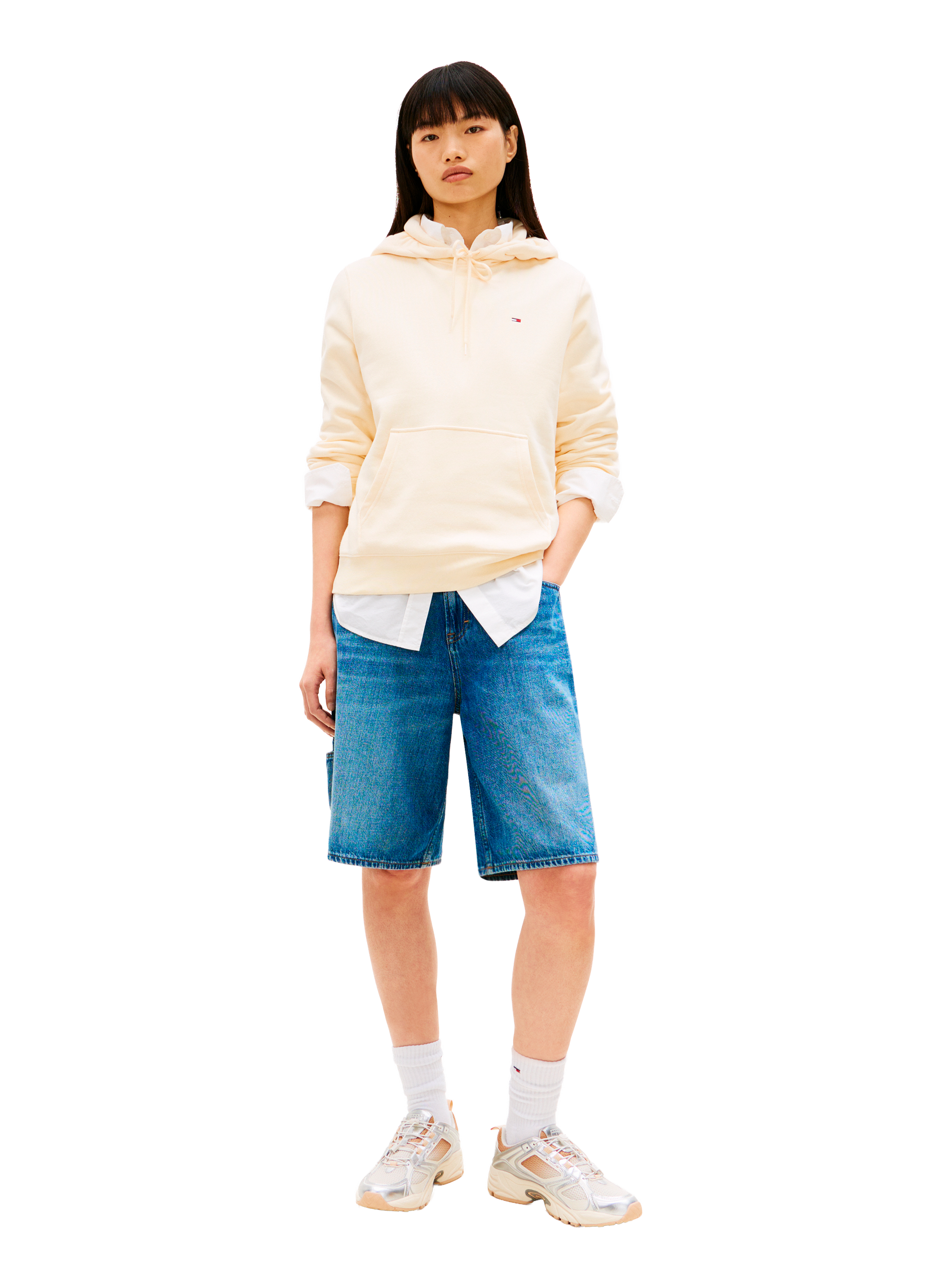 Hoodie en coton TOMMY HILFIGER Jaune