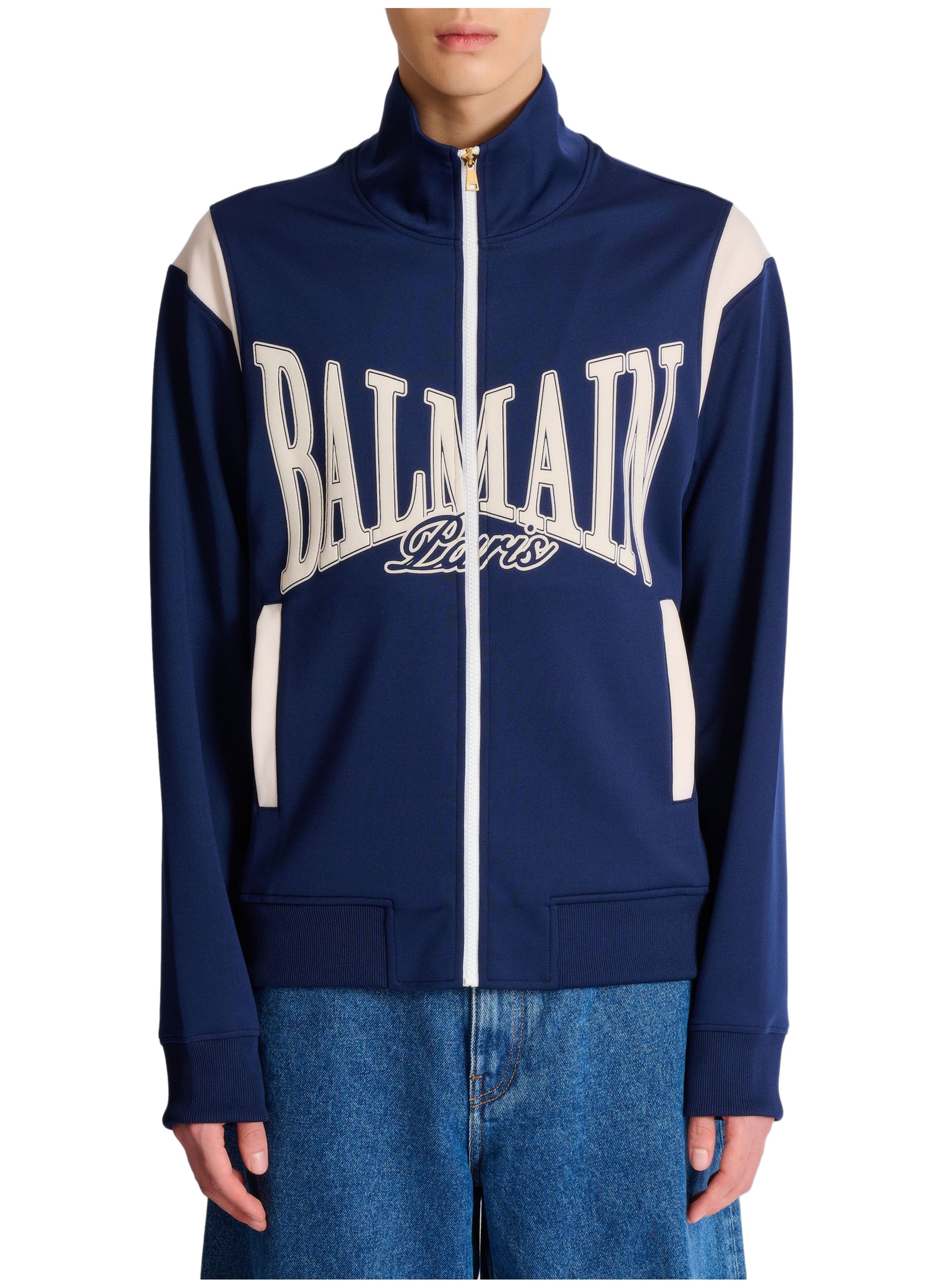 Veste sportive zippée balmain college BALMAIN Bleu