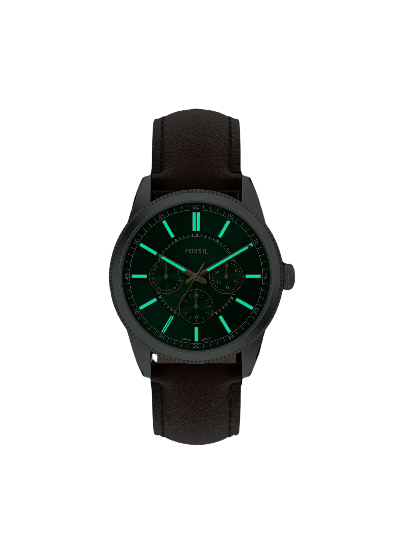 Montre Pearson bracelet en cuir FOSSIL Vert